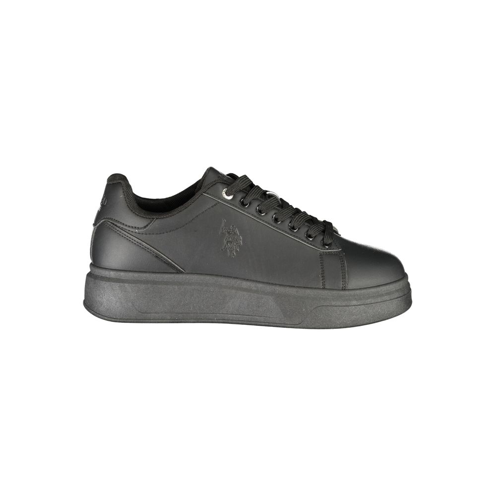 U.S. POLO ASSN. Zwarte polyester herensneaker