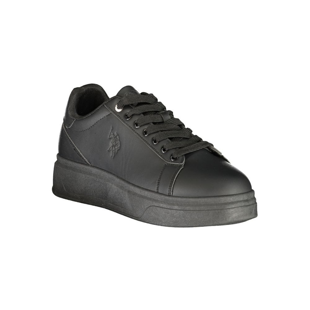 U.S. POLO ASSN. Zwarte polyester herensneaker