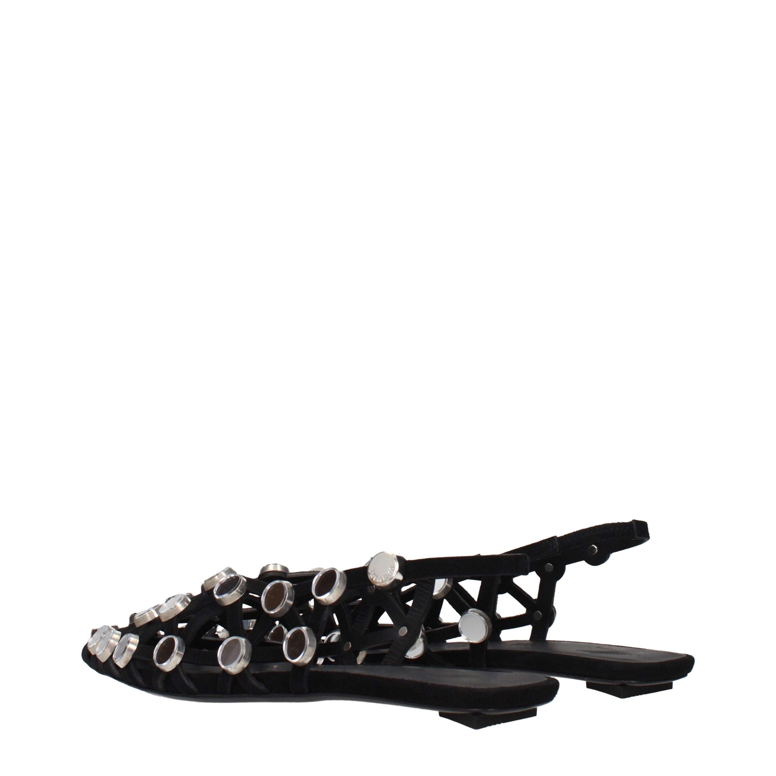 Les Ballerines en Cuir Noir The Attico
