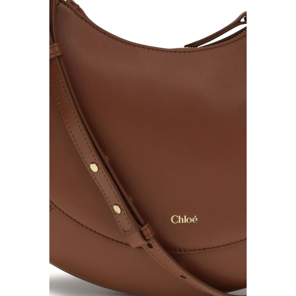 Chloé bruin kalfsleer Bos Taurus schoudertas