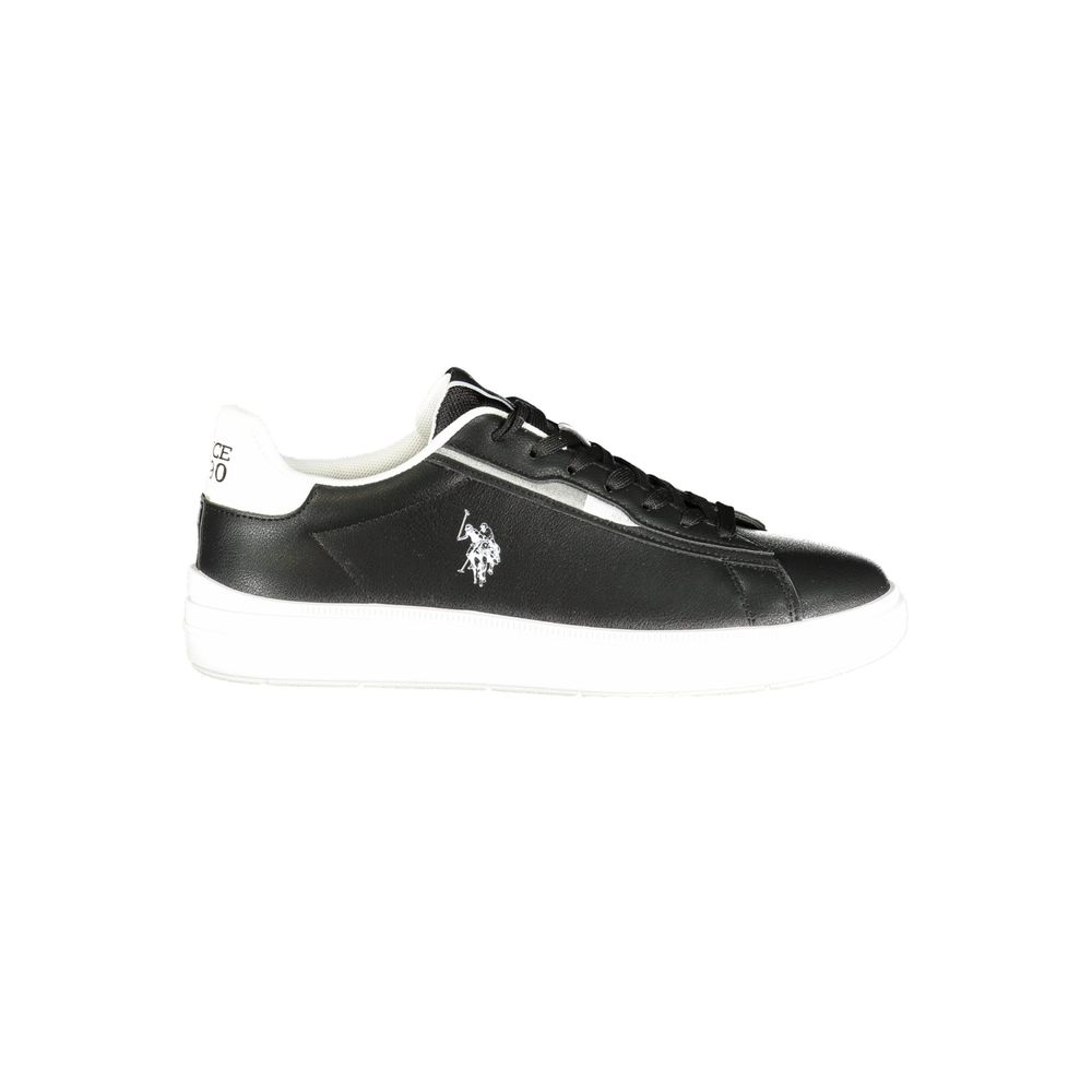 U.S. POLO ASSN. Zwarte polyester herensneaker