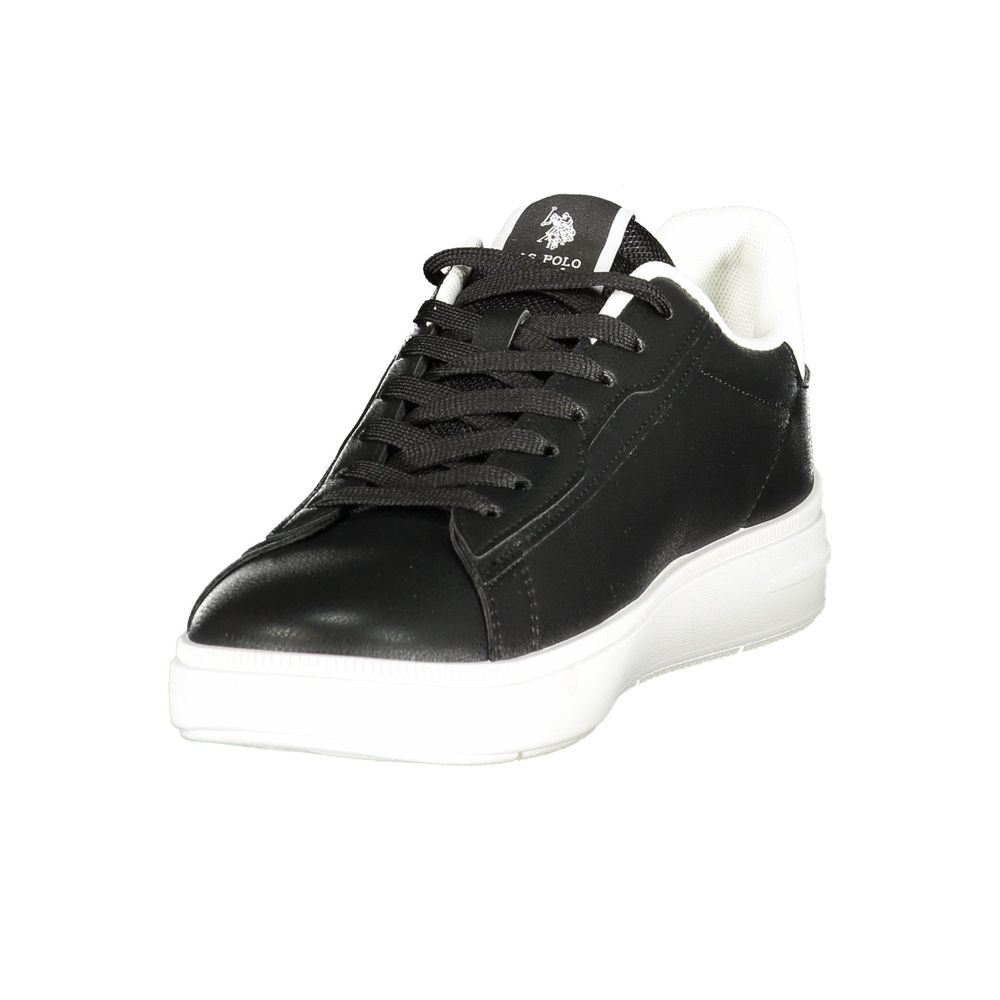 U.S. POLO ASSN. Zwarte polyester herensneaker