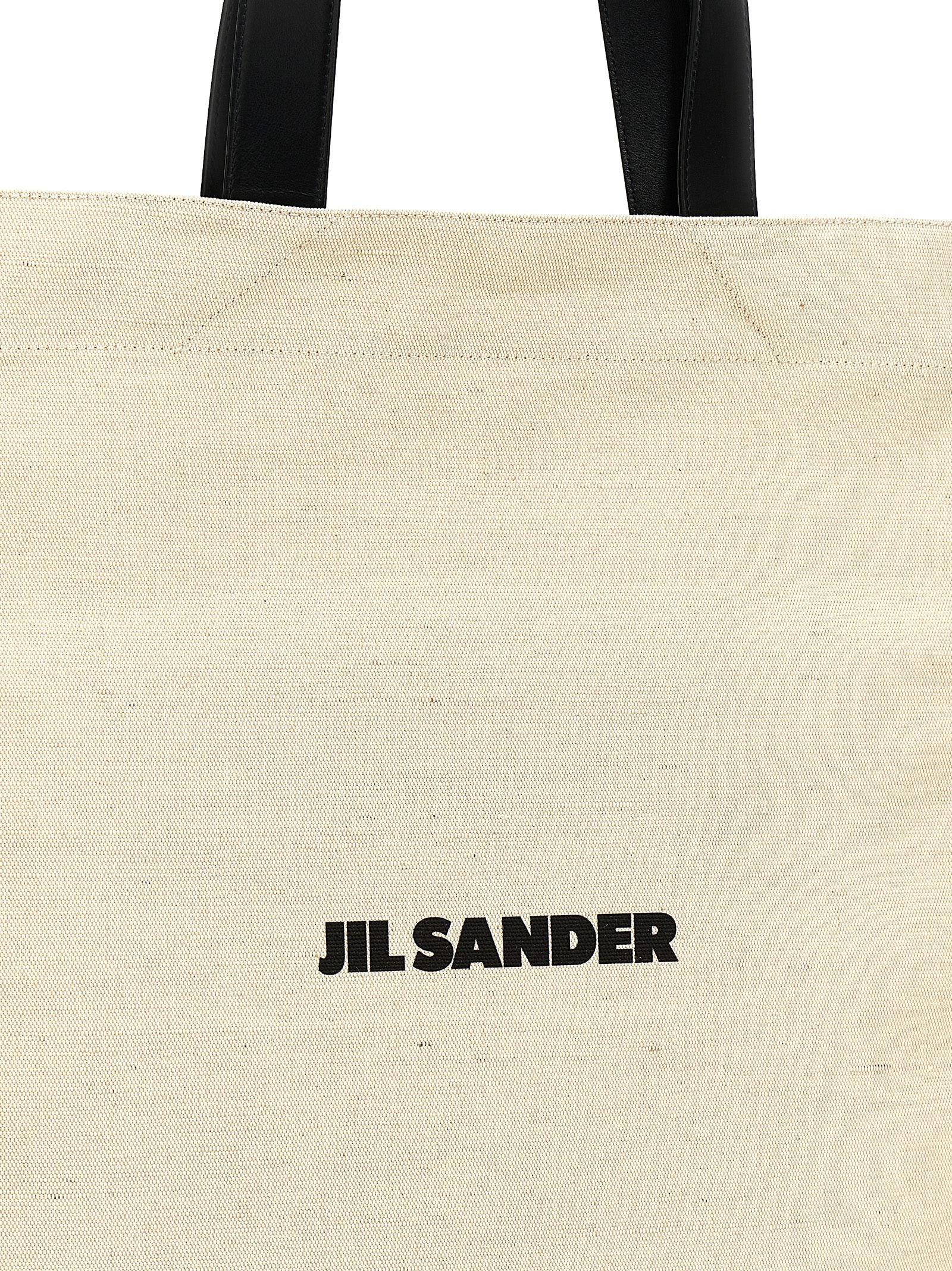 Jil Sander Bicolore Jute Draagtas