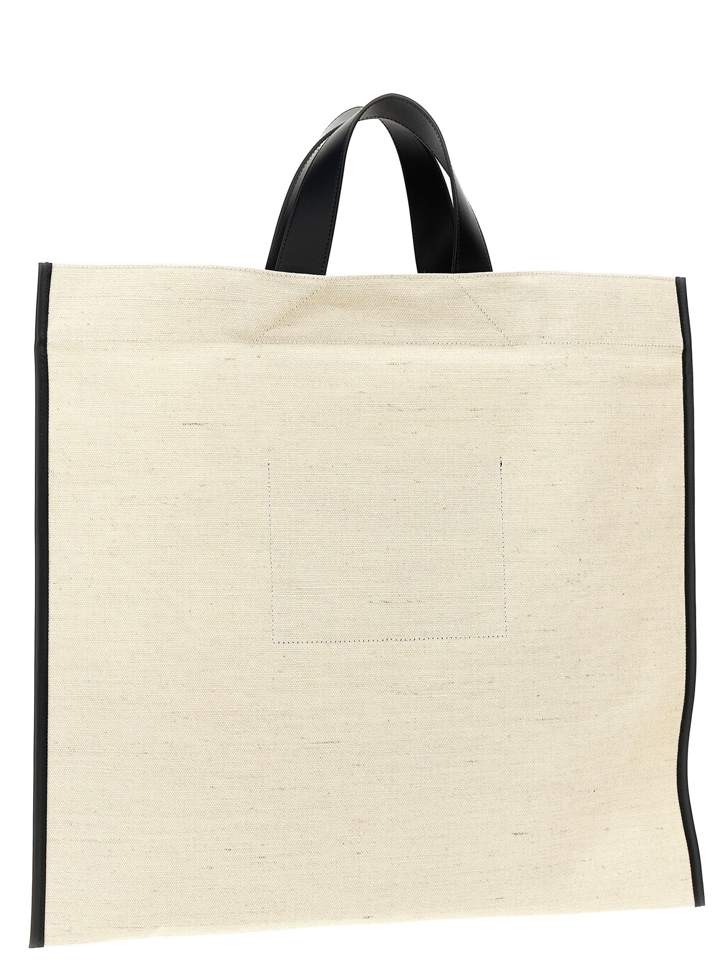 Jil Sander Bicolor Jute Tote Bag