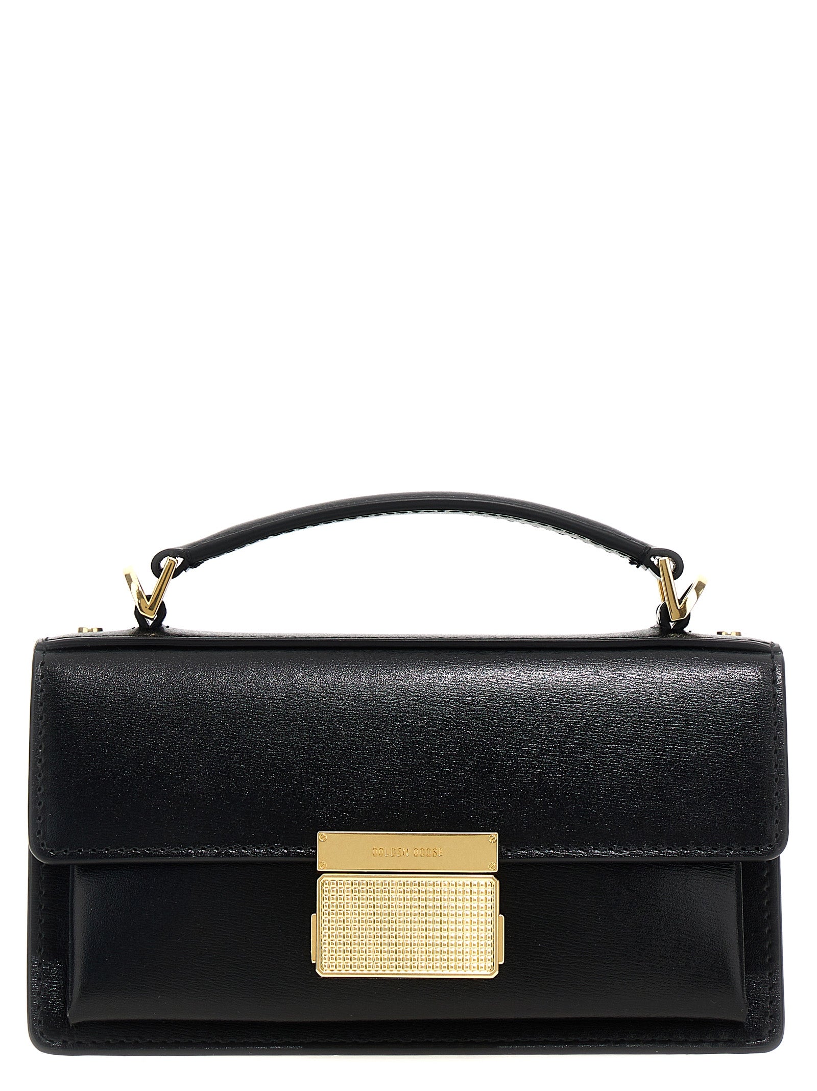 Golden Goose Sac à main en cuir de vachette noir