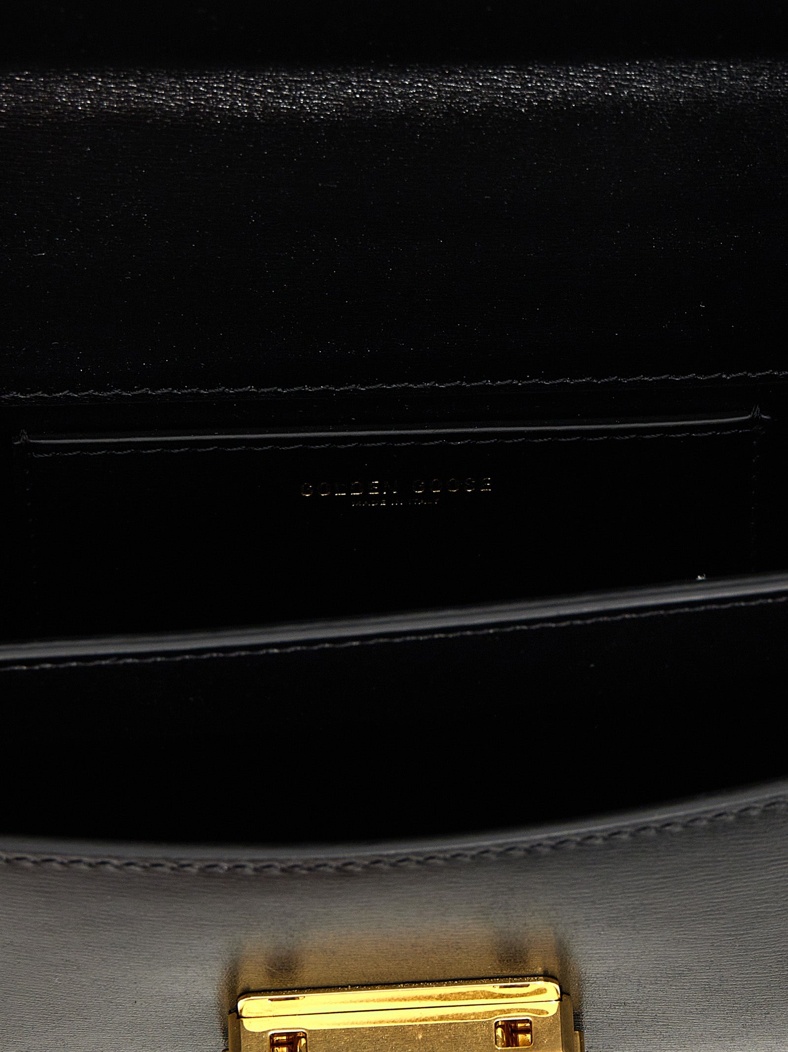 Golden Goose Sac à main en cuir de vachette noir