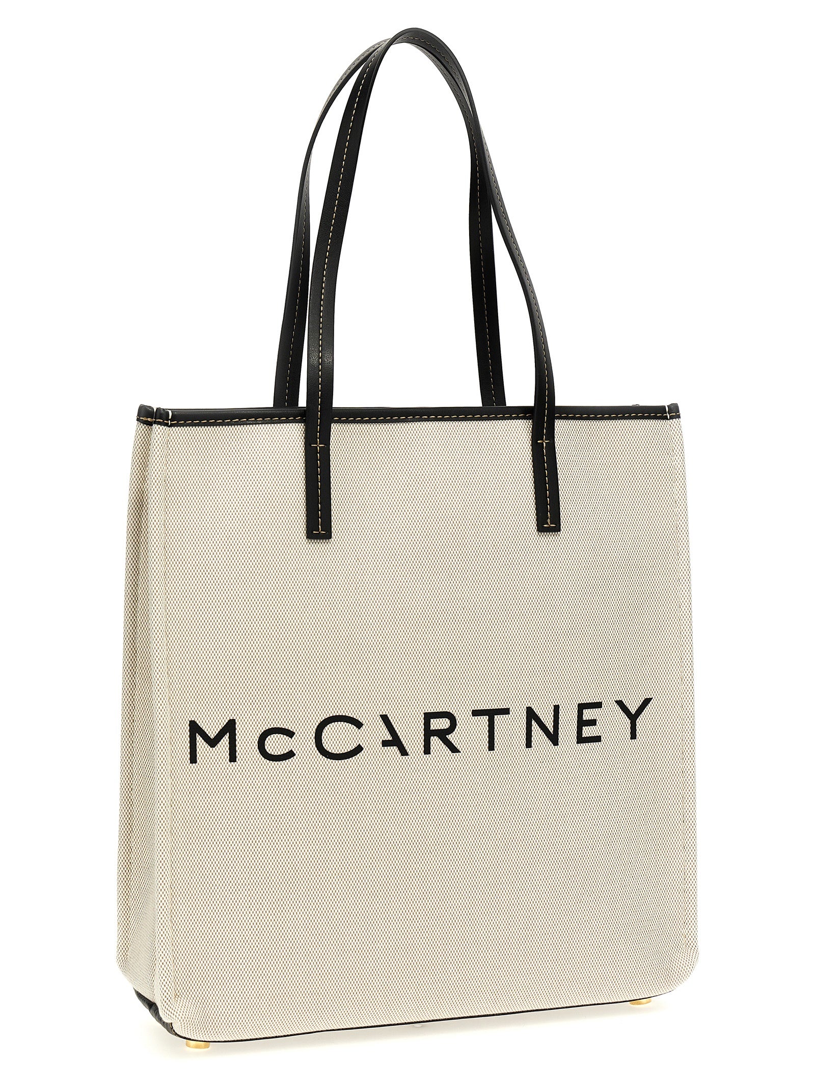 Stella McCartney Beigekleurige Katoenen Draagtas