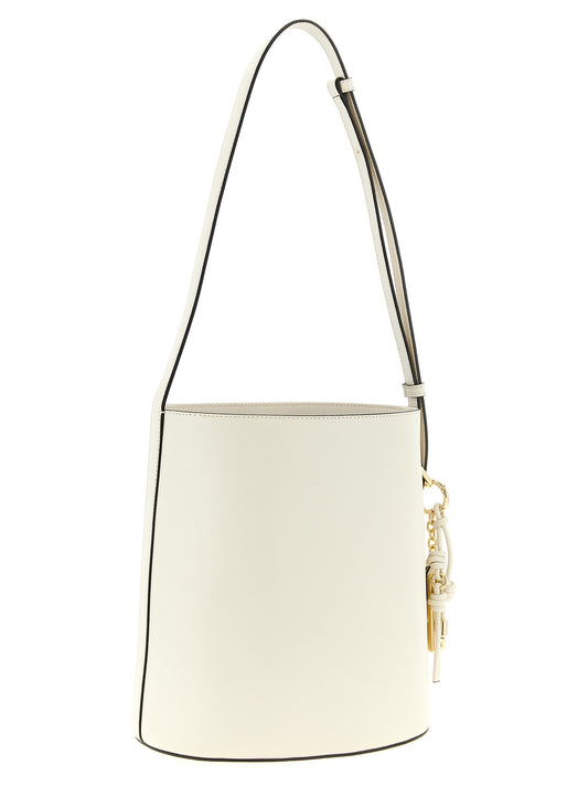 Furla White Calfskin Shoulder Bag