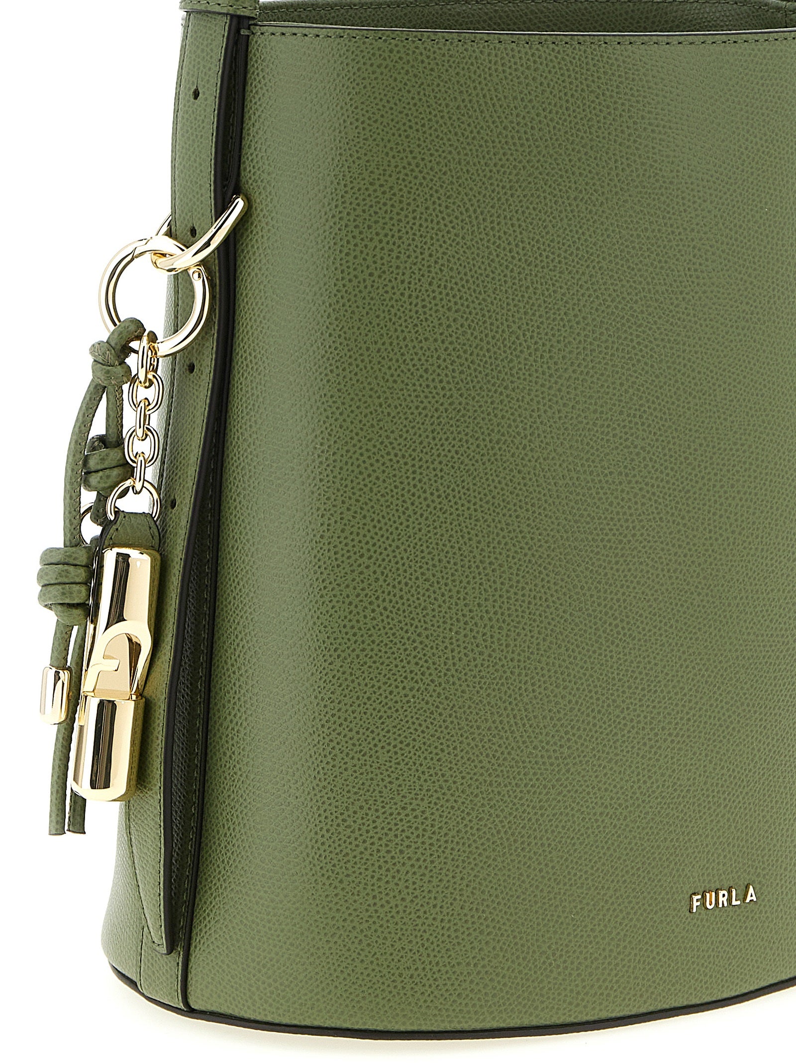 Furla Schoudertas van Kalfsleer in Tweekleurig Design