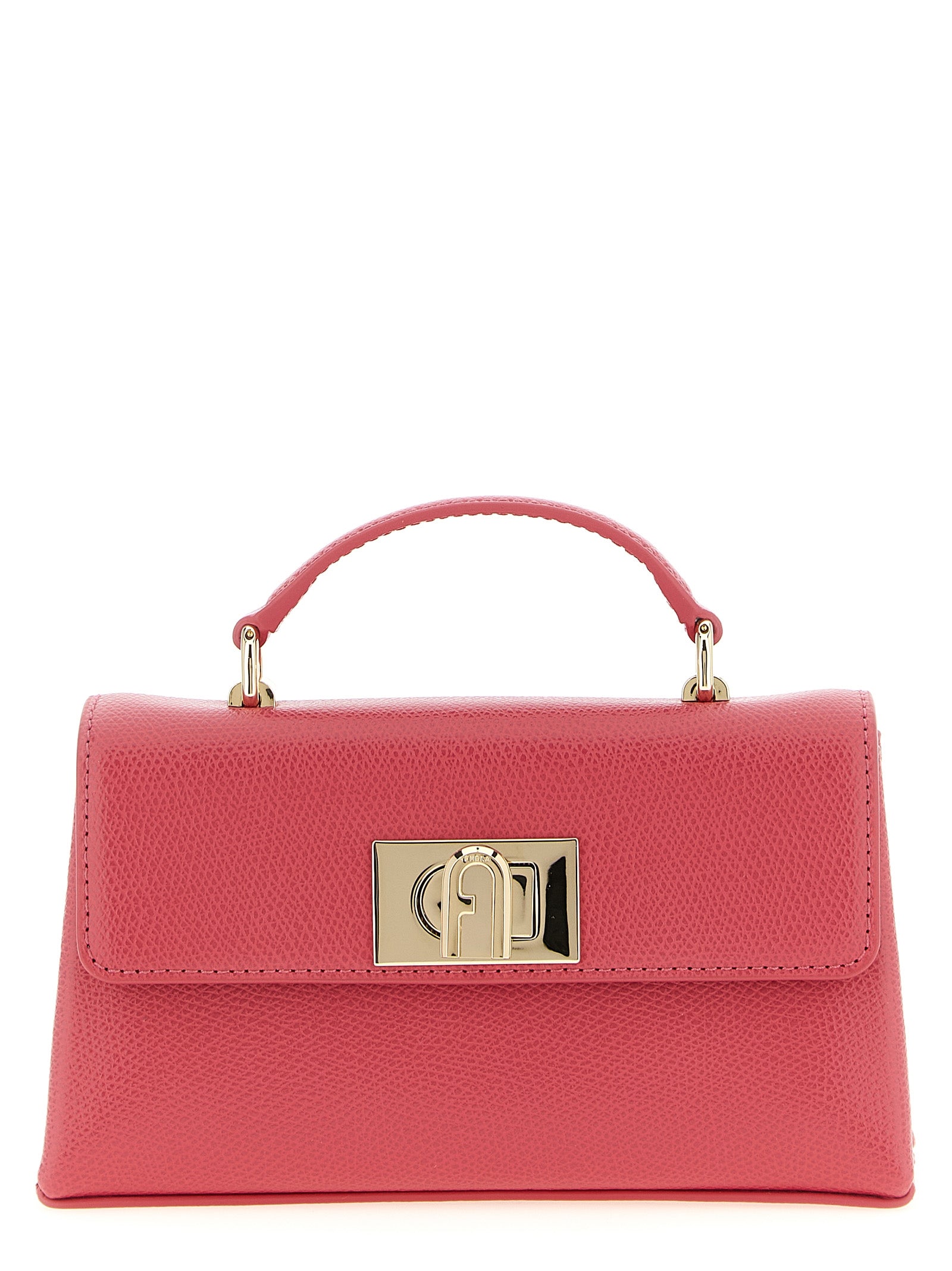 Sac bandoulière Furla en veau fuchsia