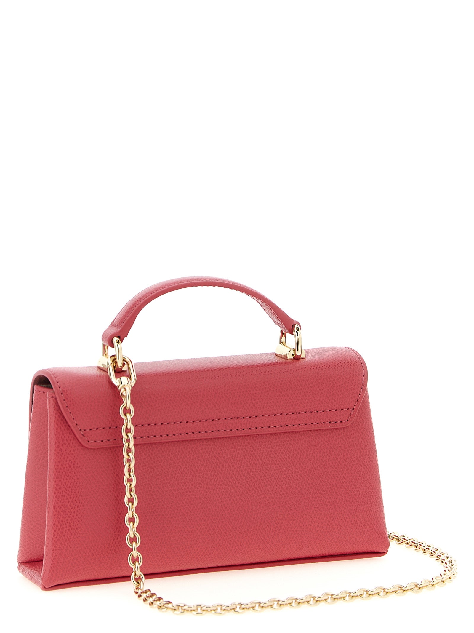Sac bandoulière Furla en veau fuchsia
