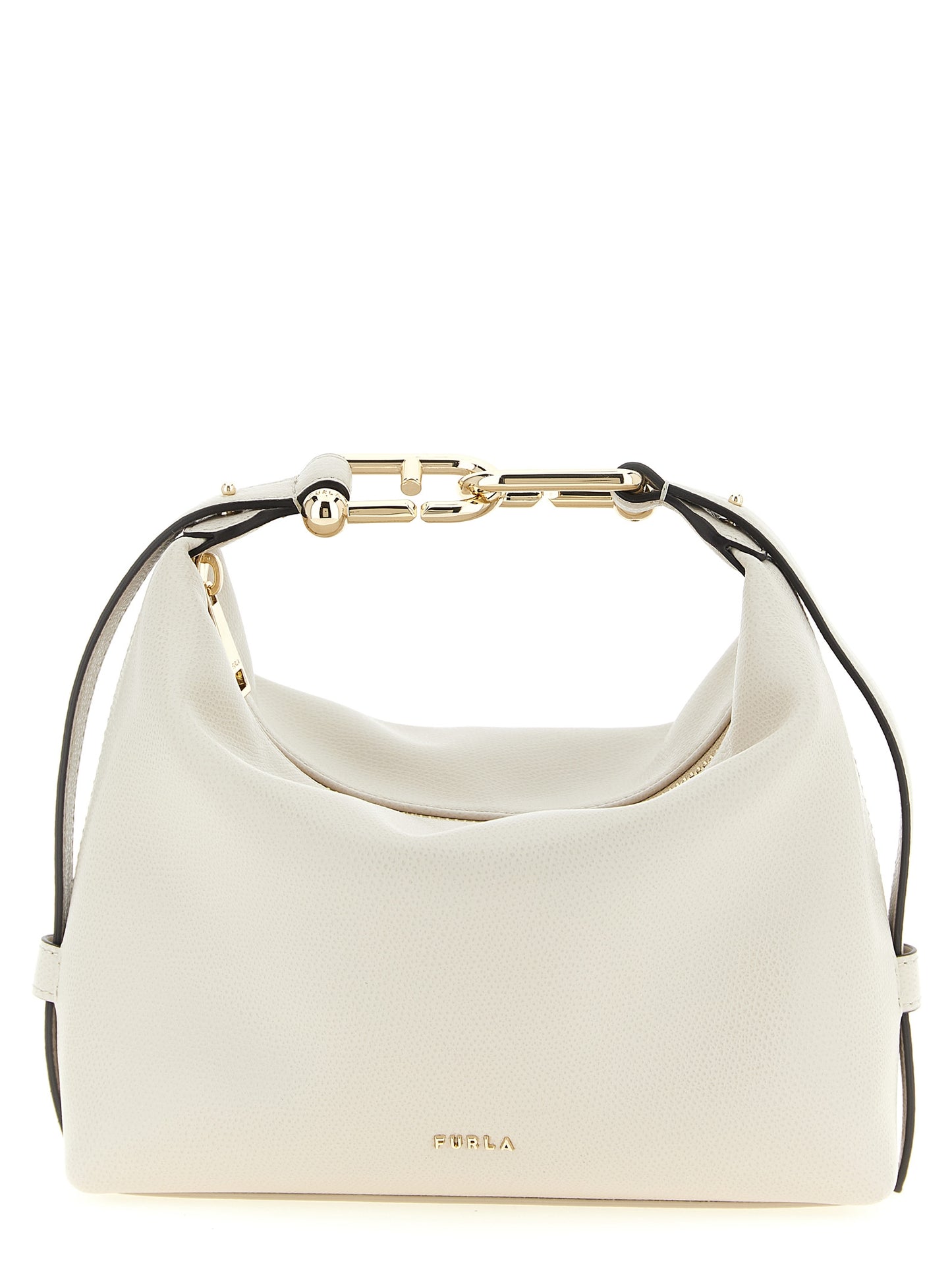 Furla White Calfskin Shoulder Bag