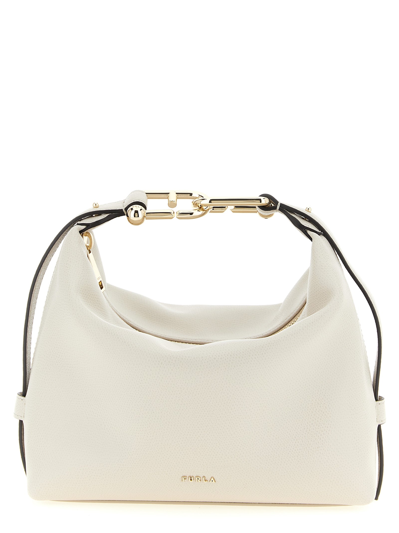 Sac bandoulière Furla en cuir de veau blanc