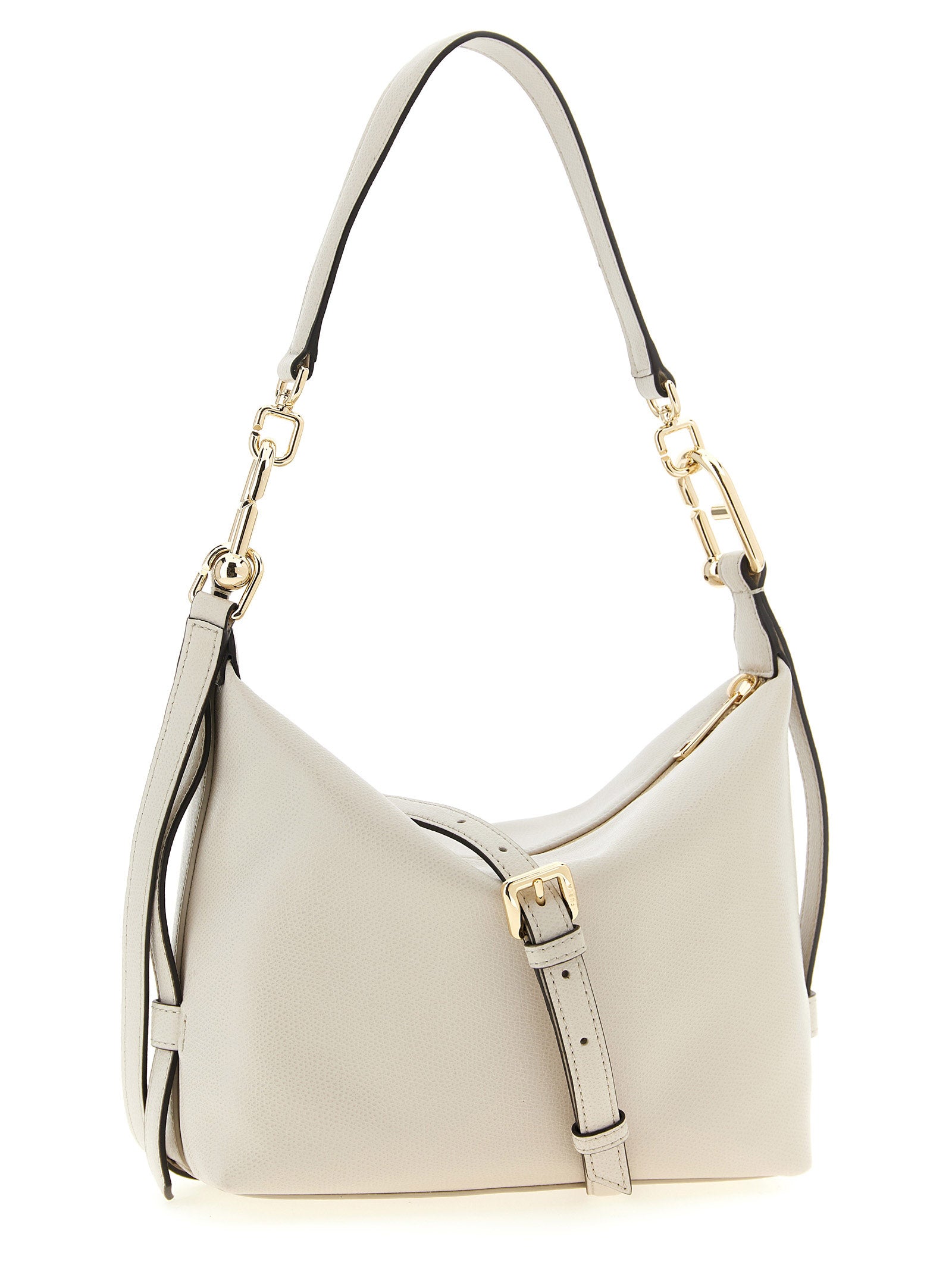 Sac bandoulière Furla en cuir de veau blanc