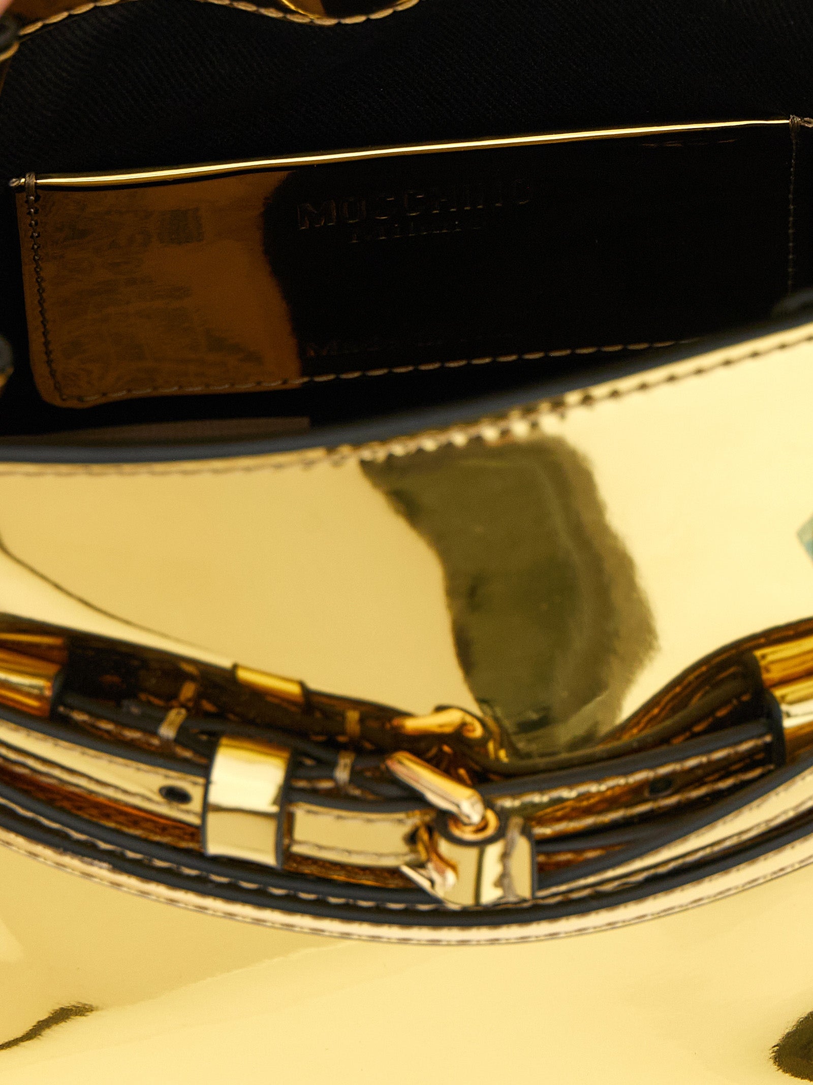 Moschino Gouden Polyethyleen Handtas