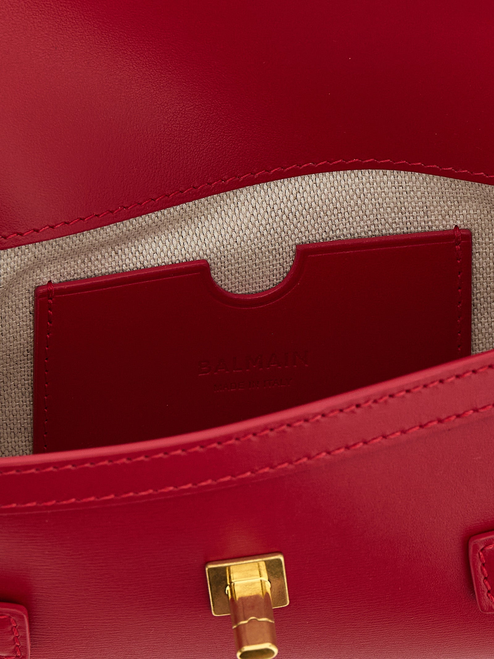 Balmain Fuchsia Kalfsleren Clutch Tas