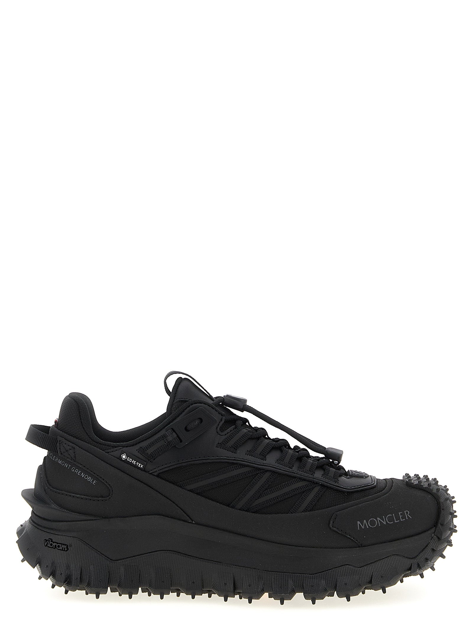 Moncler Black Polyamide Athletic Sneakers