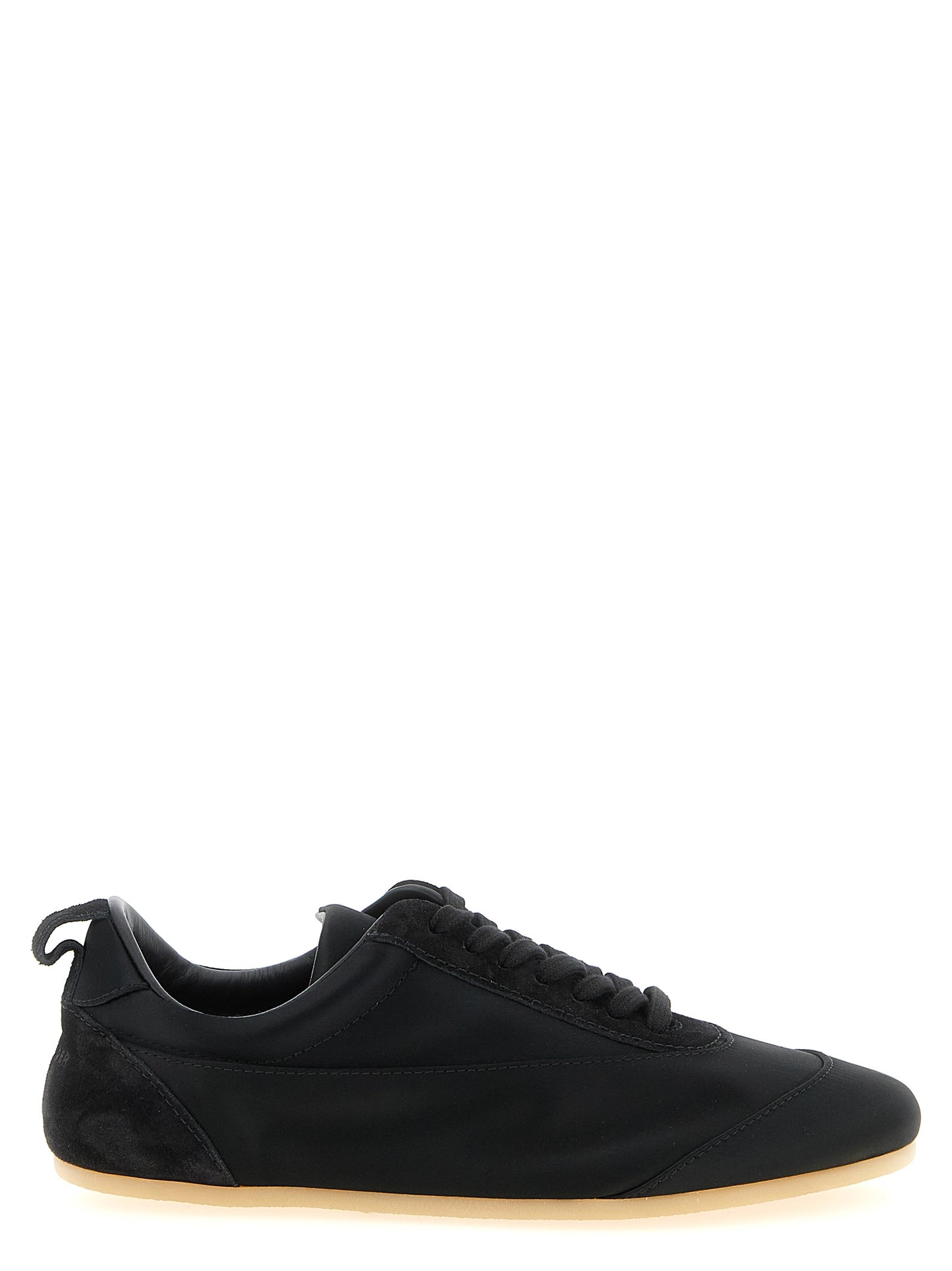 Jil Sander Black Cotton Low Top Sneakers