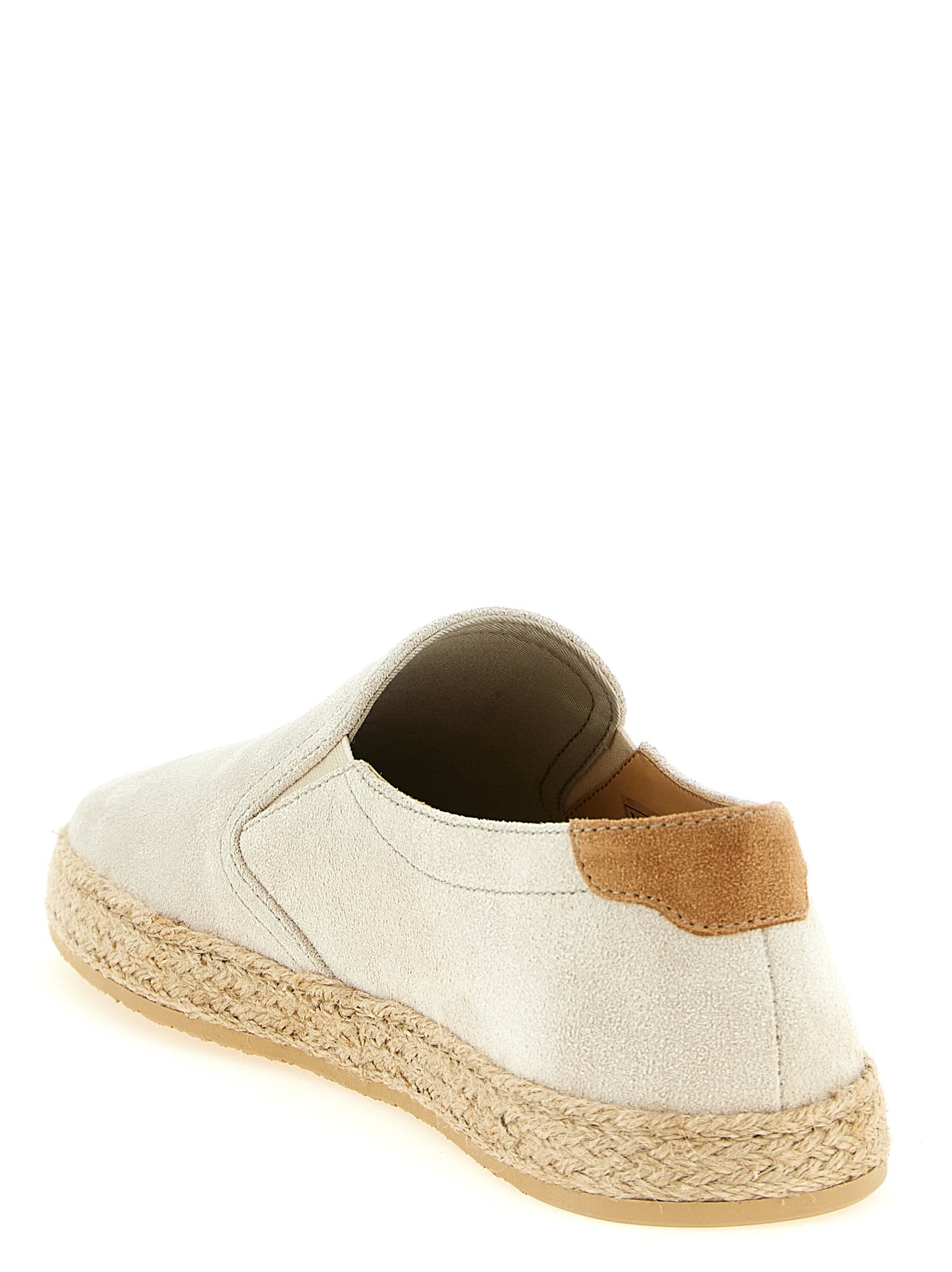 Brunello Cucinelli Gray Calfskin Espadrilles