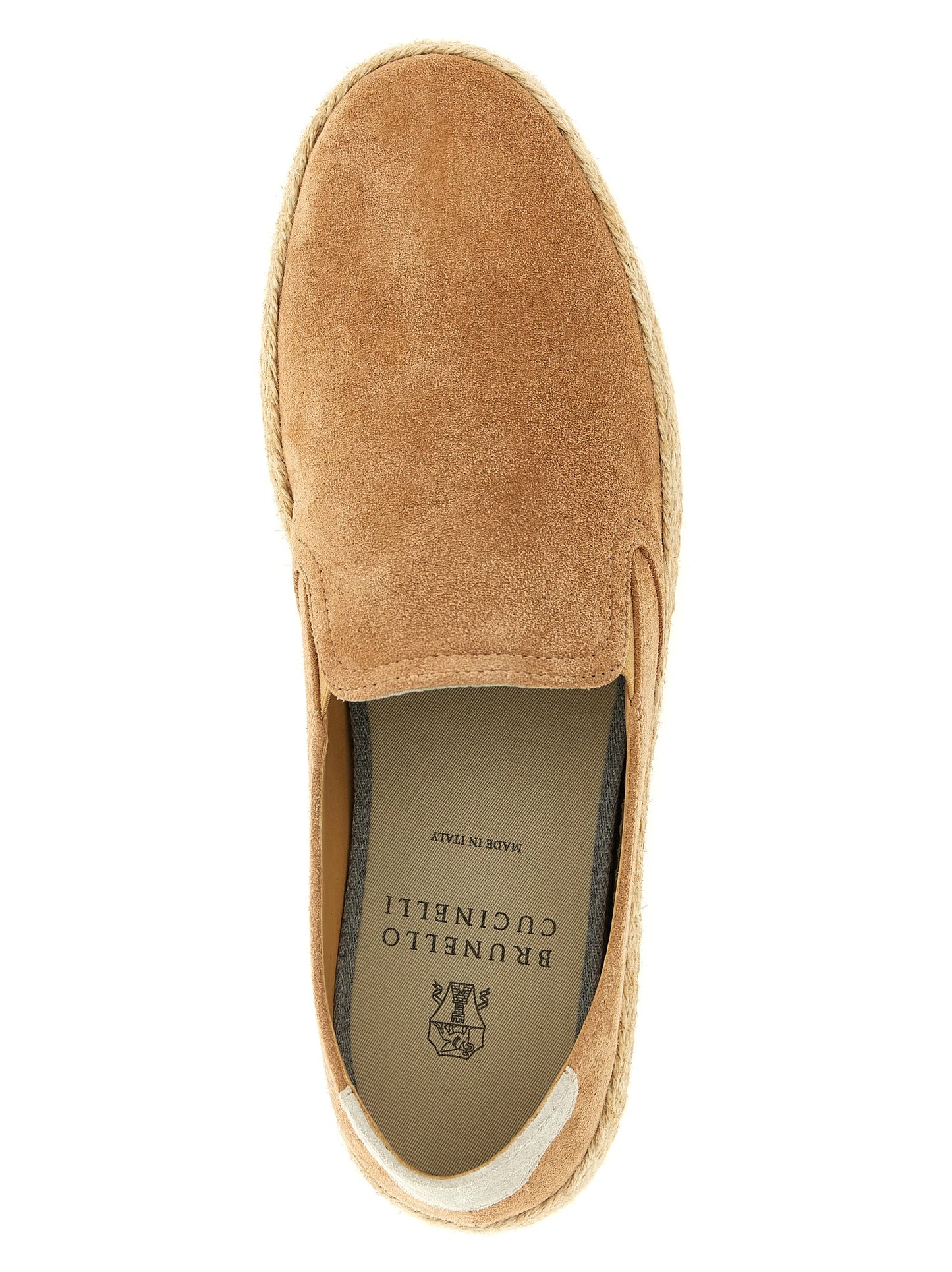 Brunello Cucinelli Beige Calfskin Espadrilles