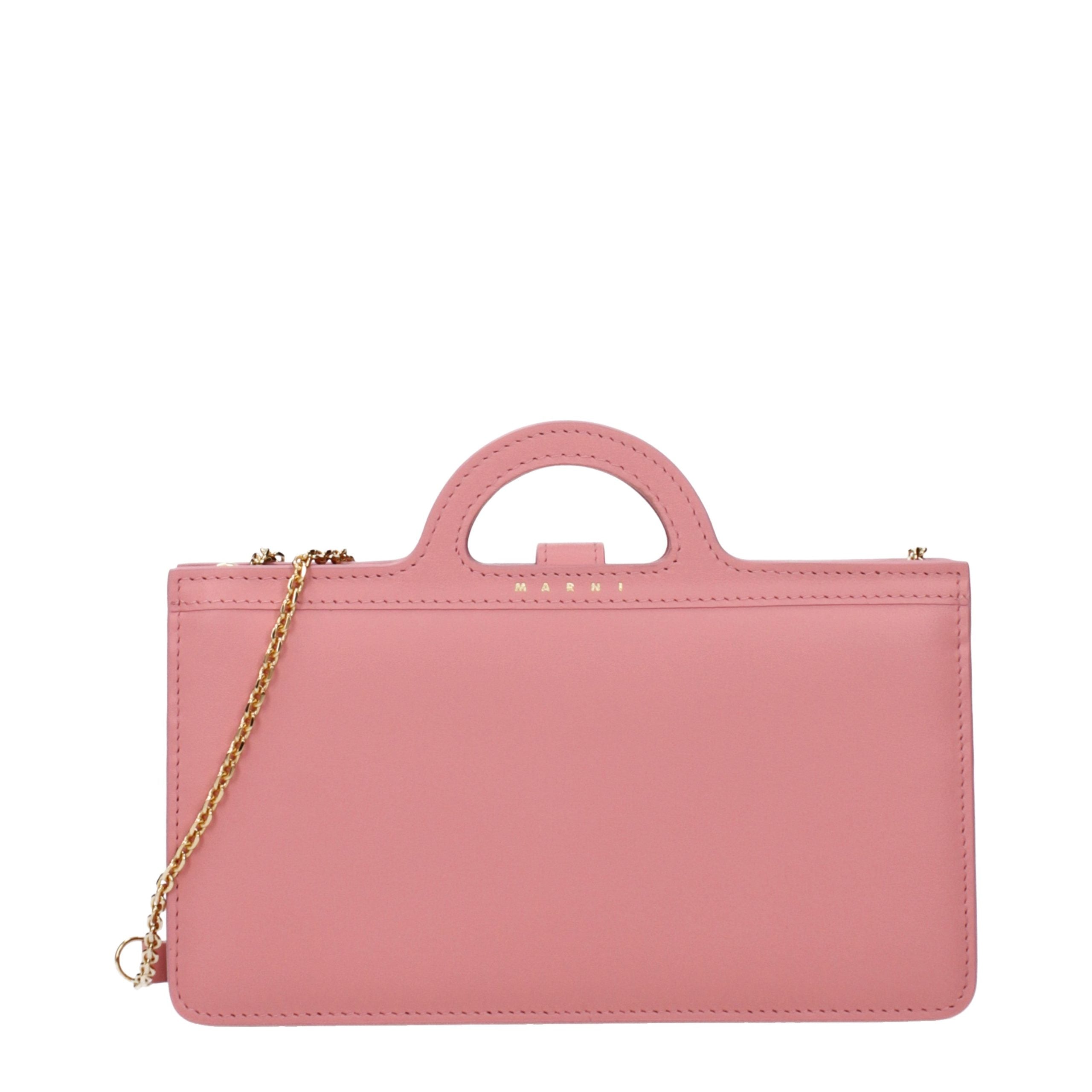 Marni Sac bandoulière en cuir rose