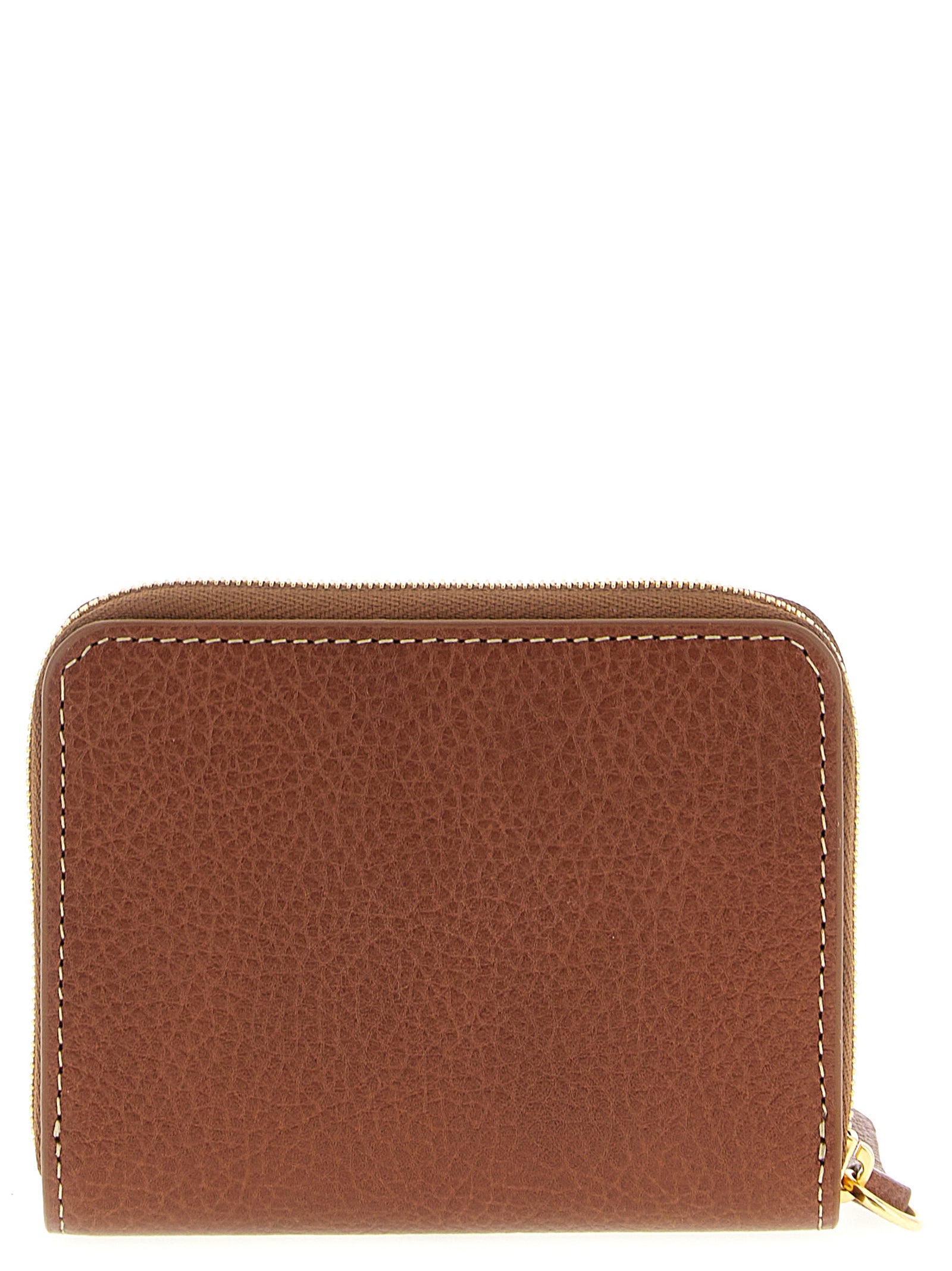 Porte-cartes en cuir de bovin marron mûre