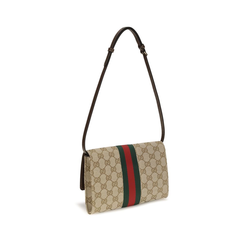 Gucci Bruine Polyester Portemonnee