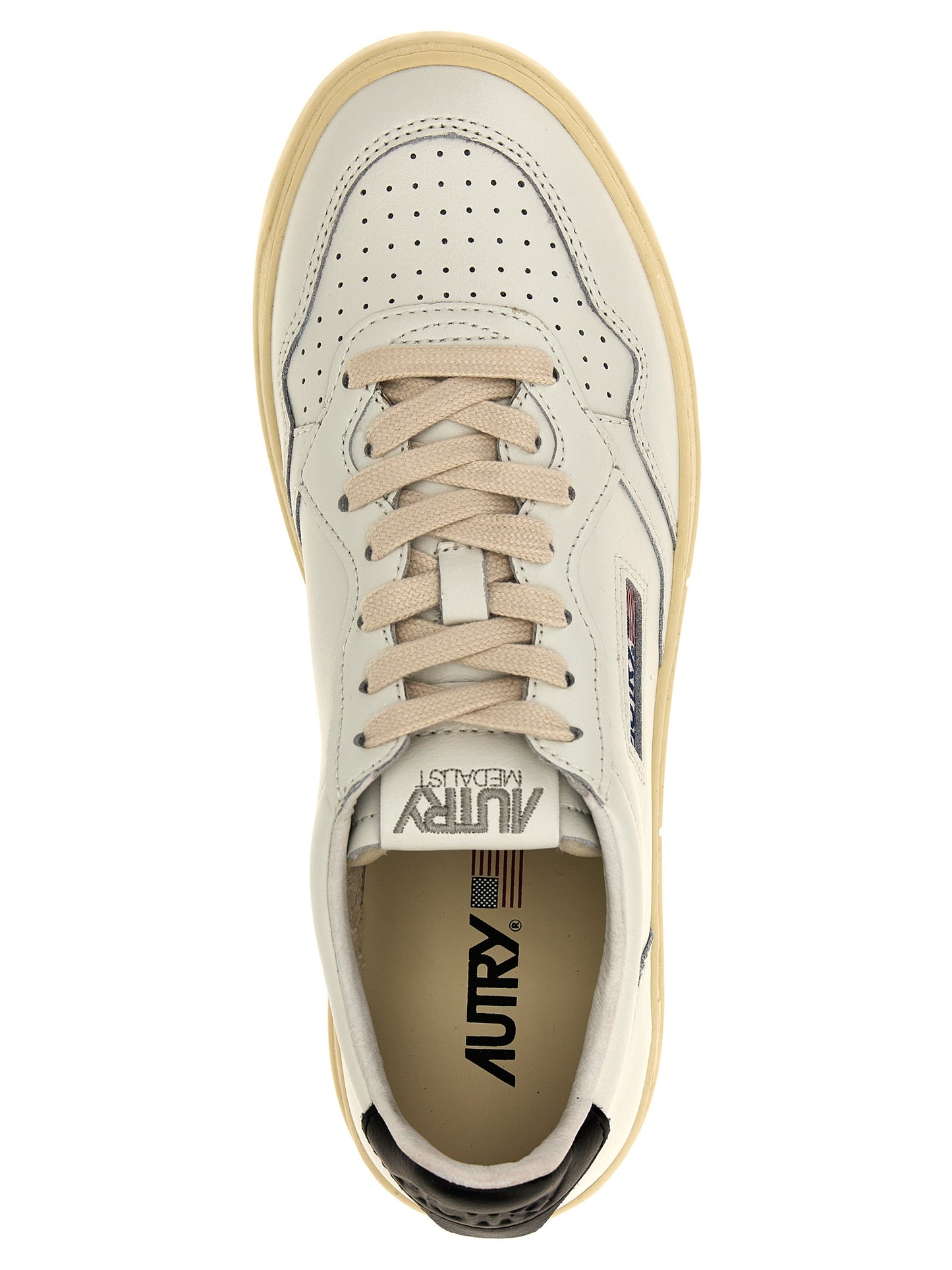 Autry Bicolor Calfskin Low Top Sneakers