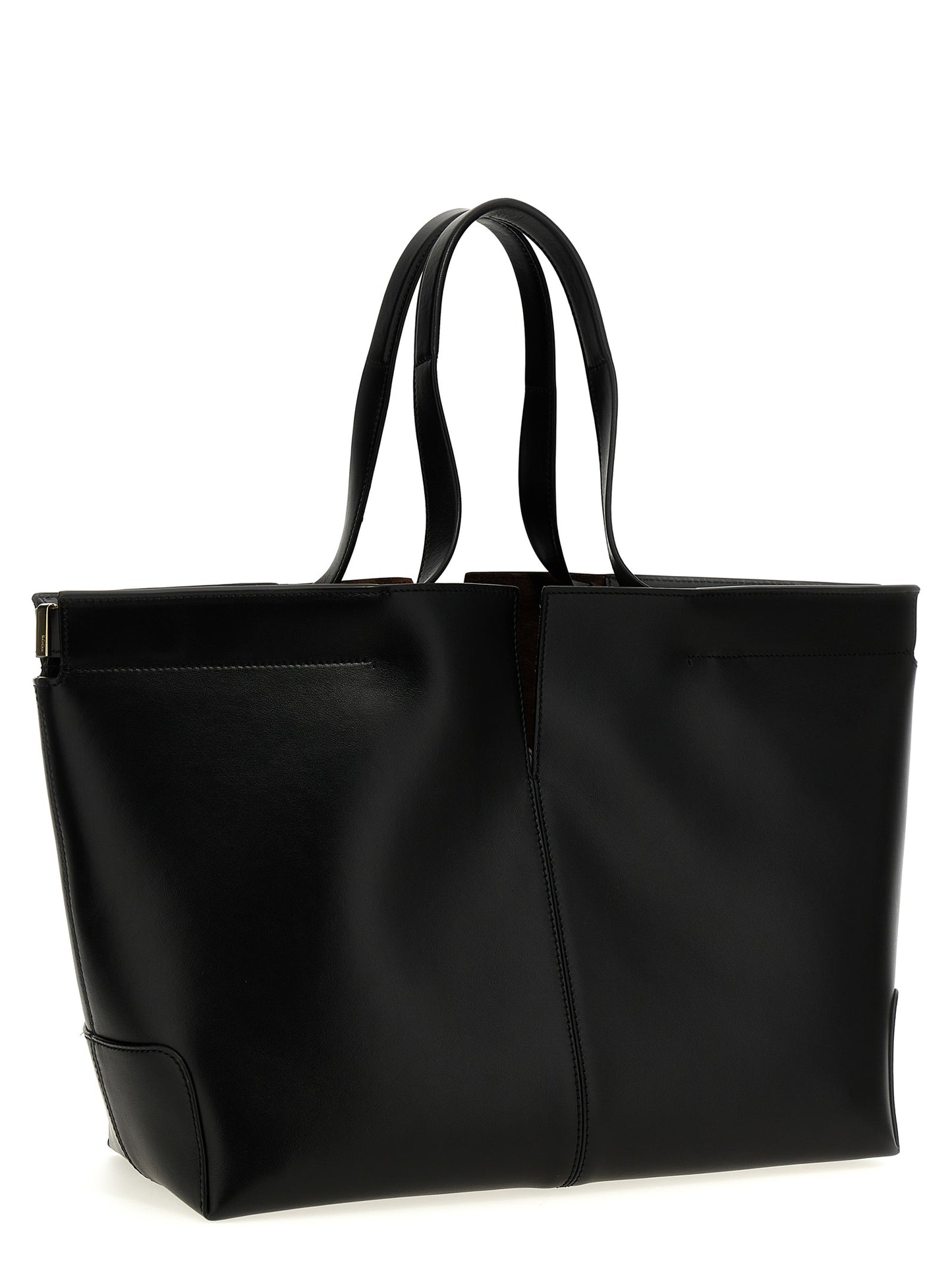 Tod's Black Calfskin Tote Bag