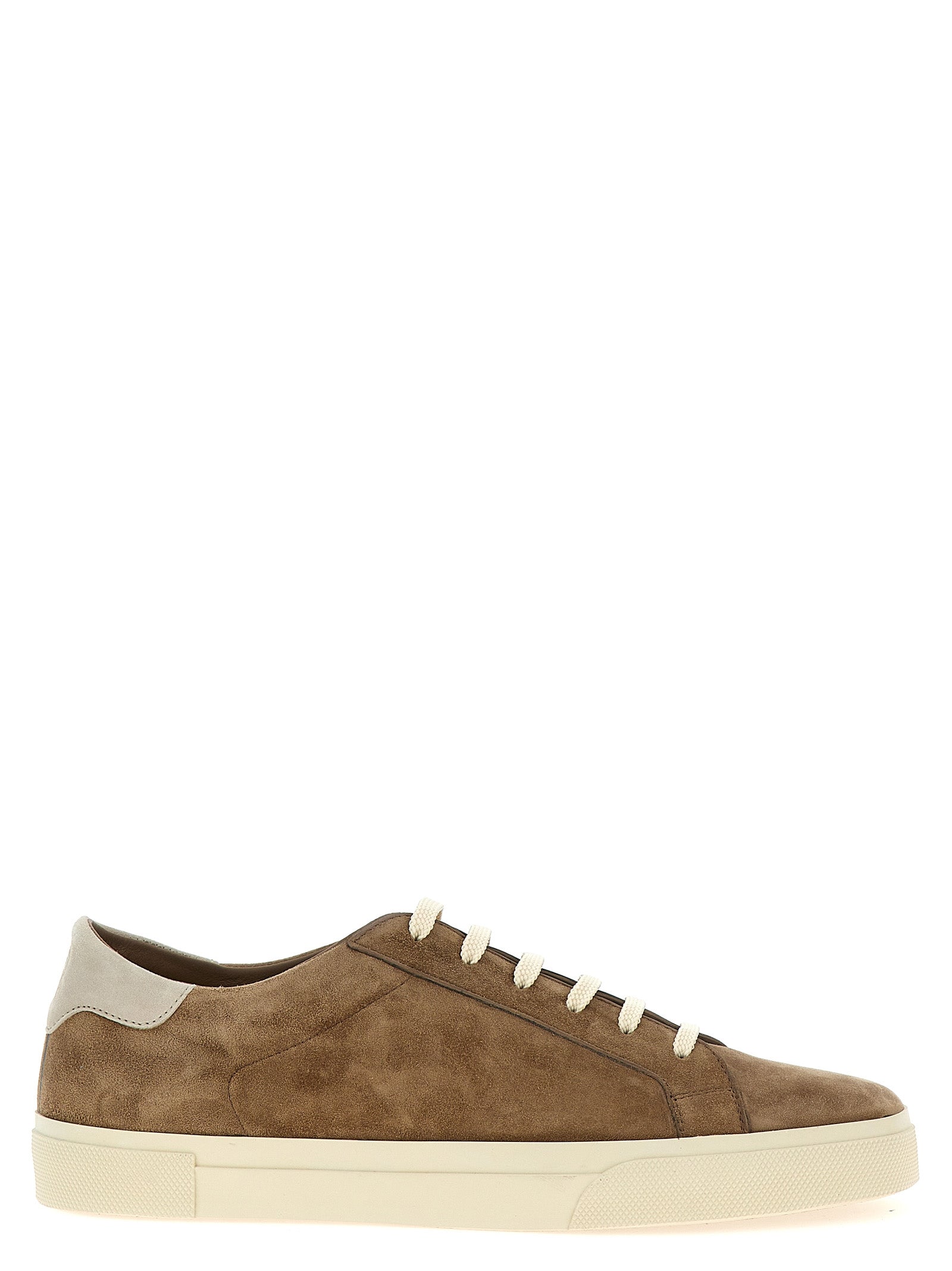 Brunello Cucinelli Beige Lage Sneakers van Kalfsleer