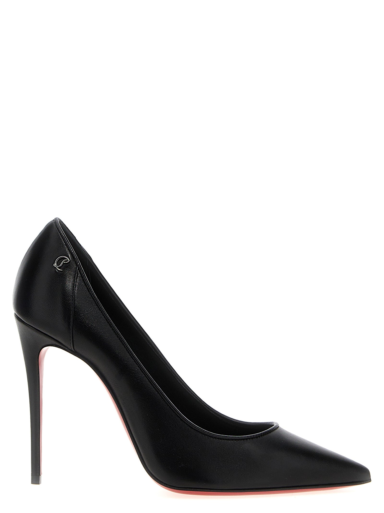 Christian Louboutin Black Nappa Leather / Bos Taurus Calf High Heel Pumps