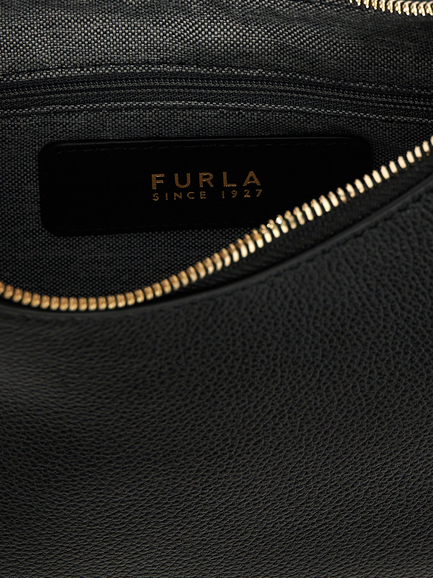 Furla Black Leather Shoulder Bag
