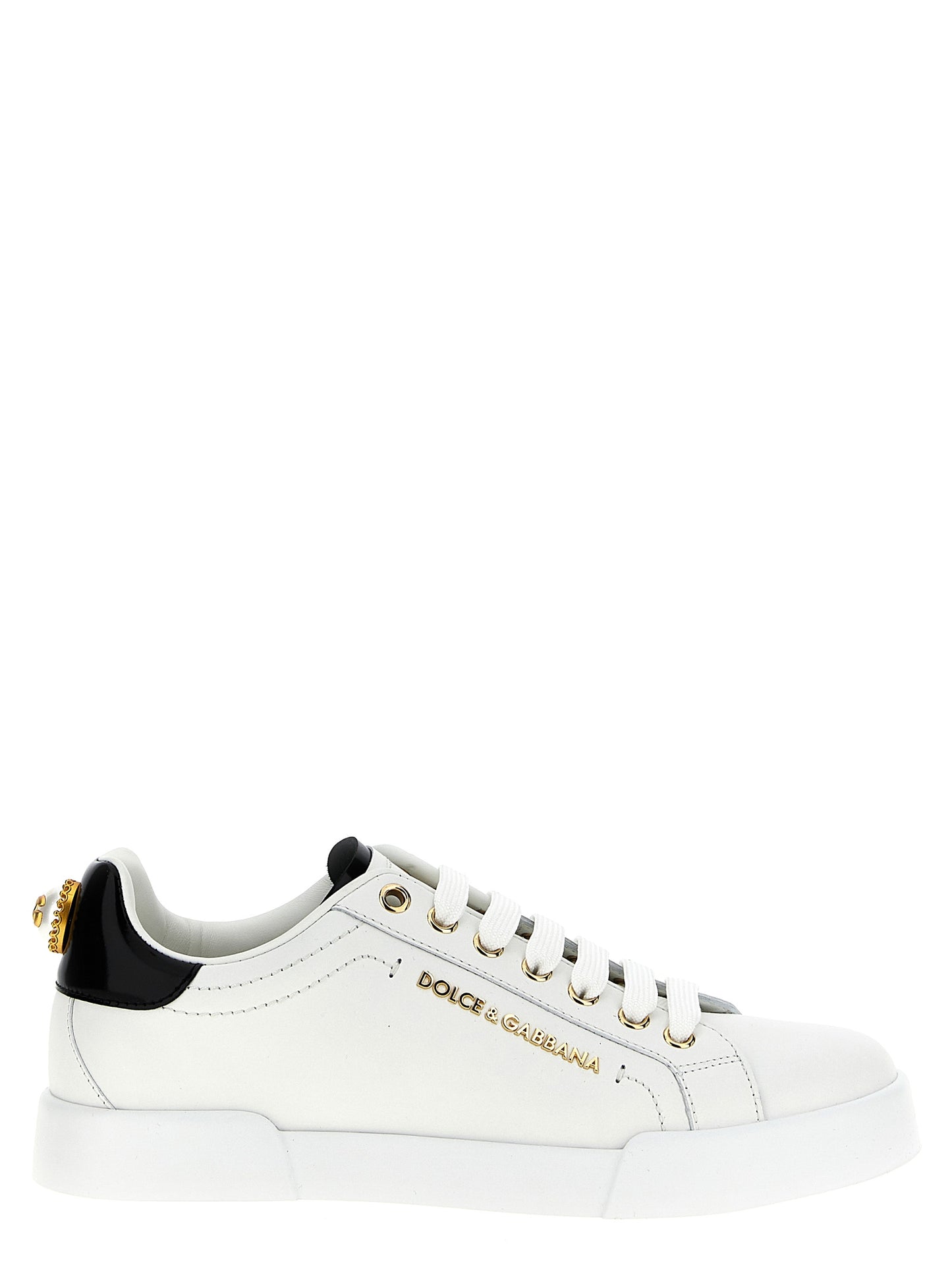 Dolce & Gabbana Bicolor Calfskin Low Top Sneakers
