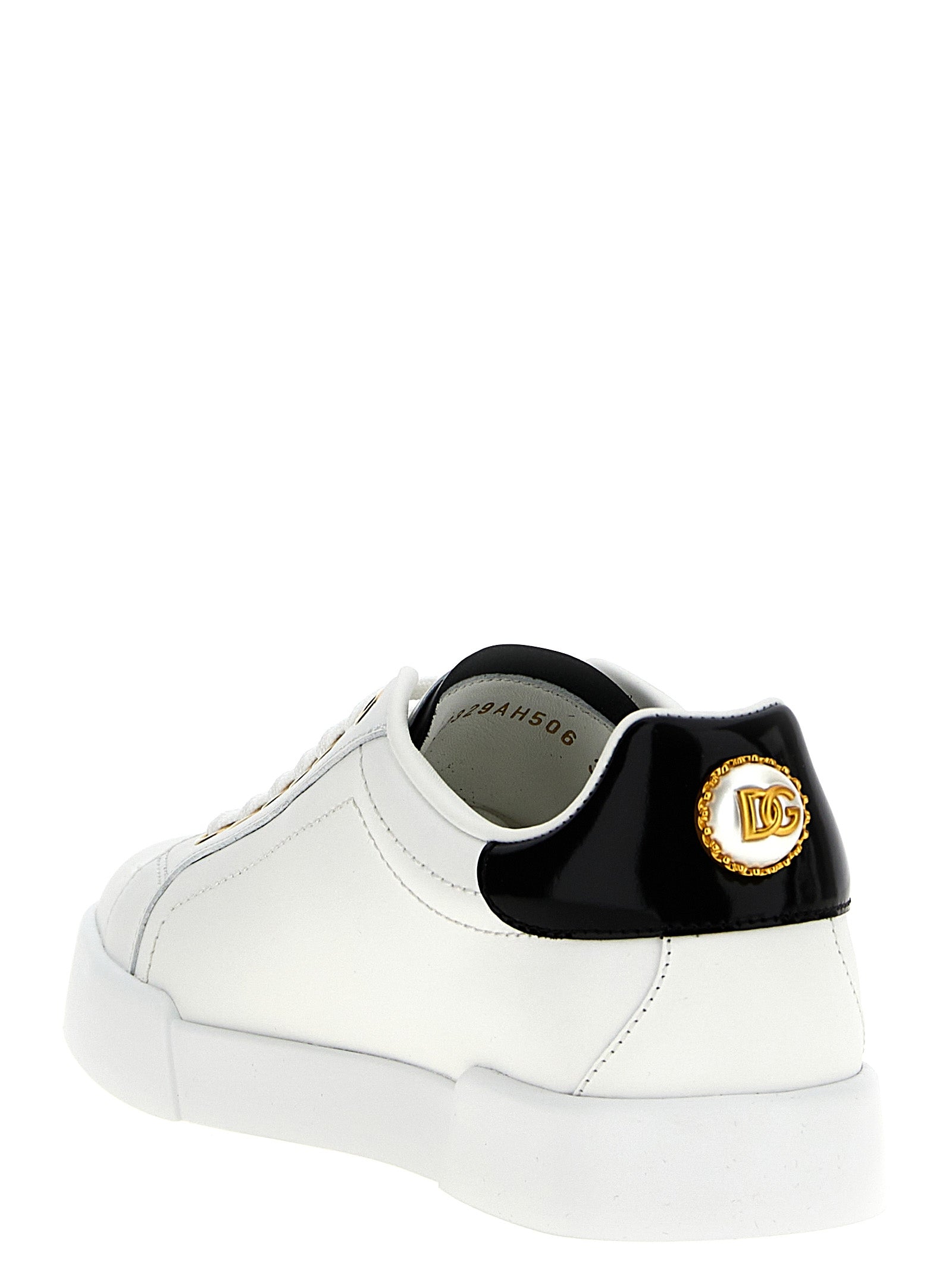 Dolce & Gabbana Bicolor Kalfsleren Lage Sneakers