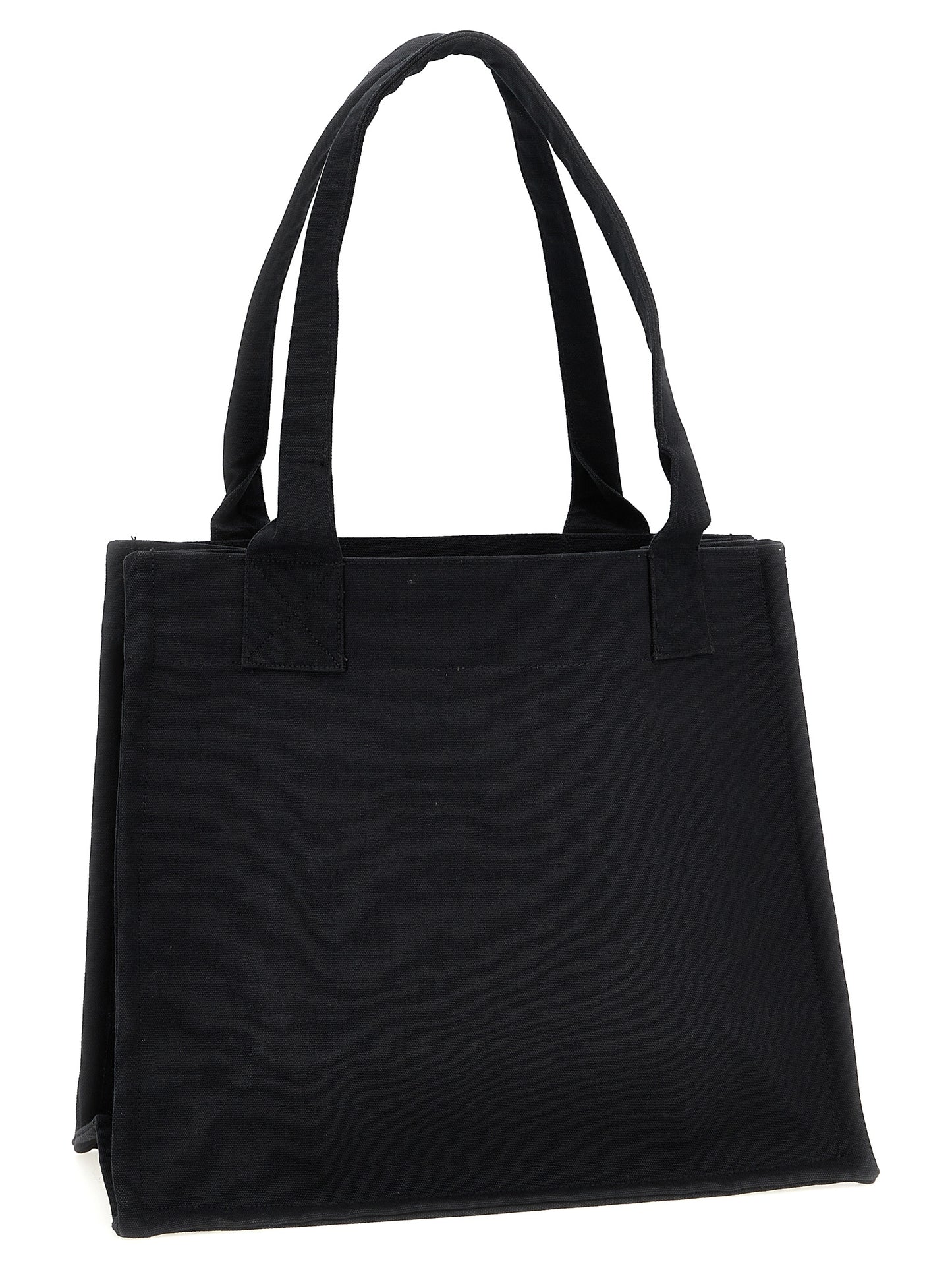 Ganni Bicolor Recycled Cotton Tote Bag