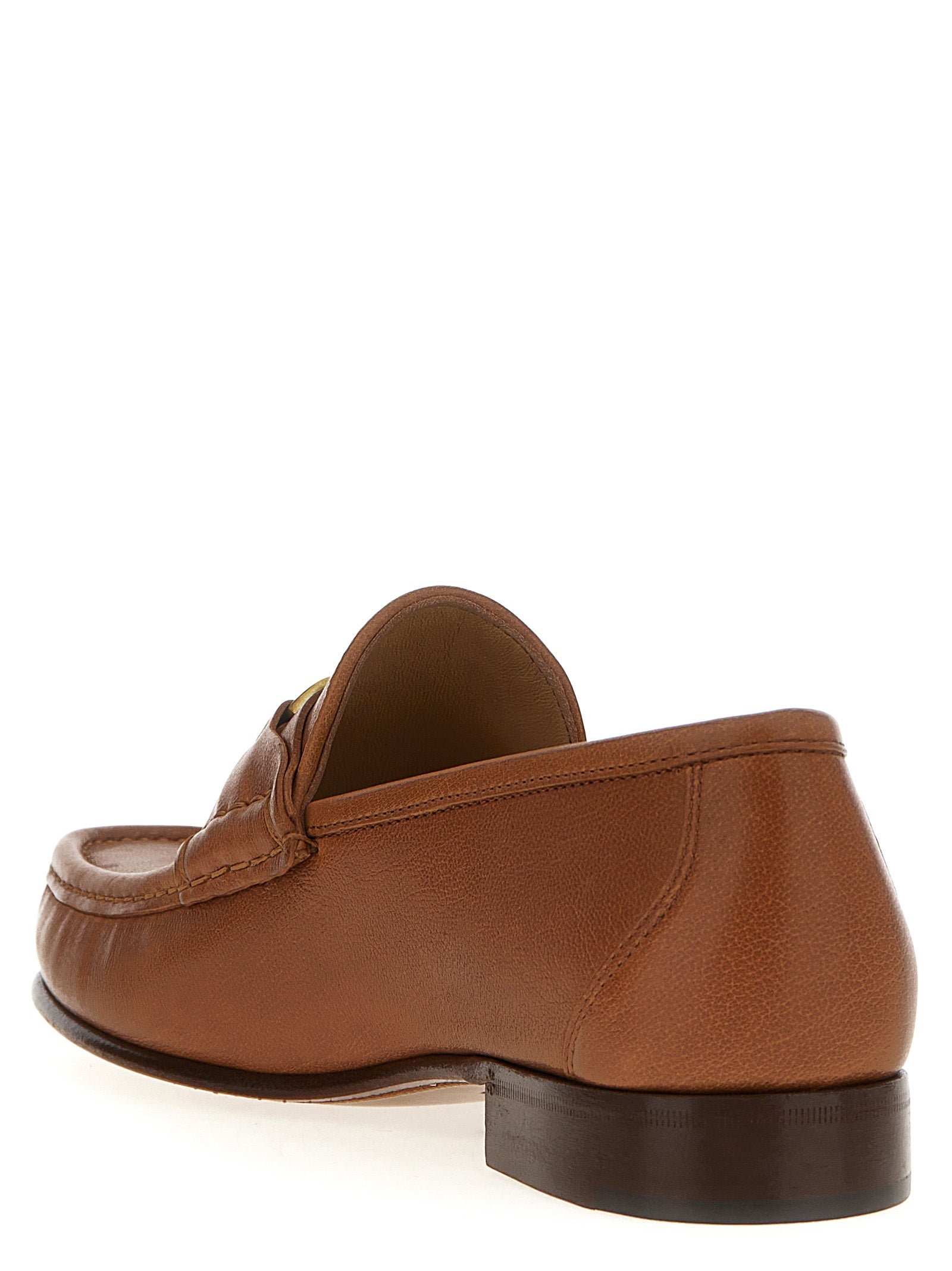 Valentino Garavani Bruine Leren Instaploafers