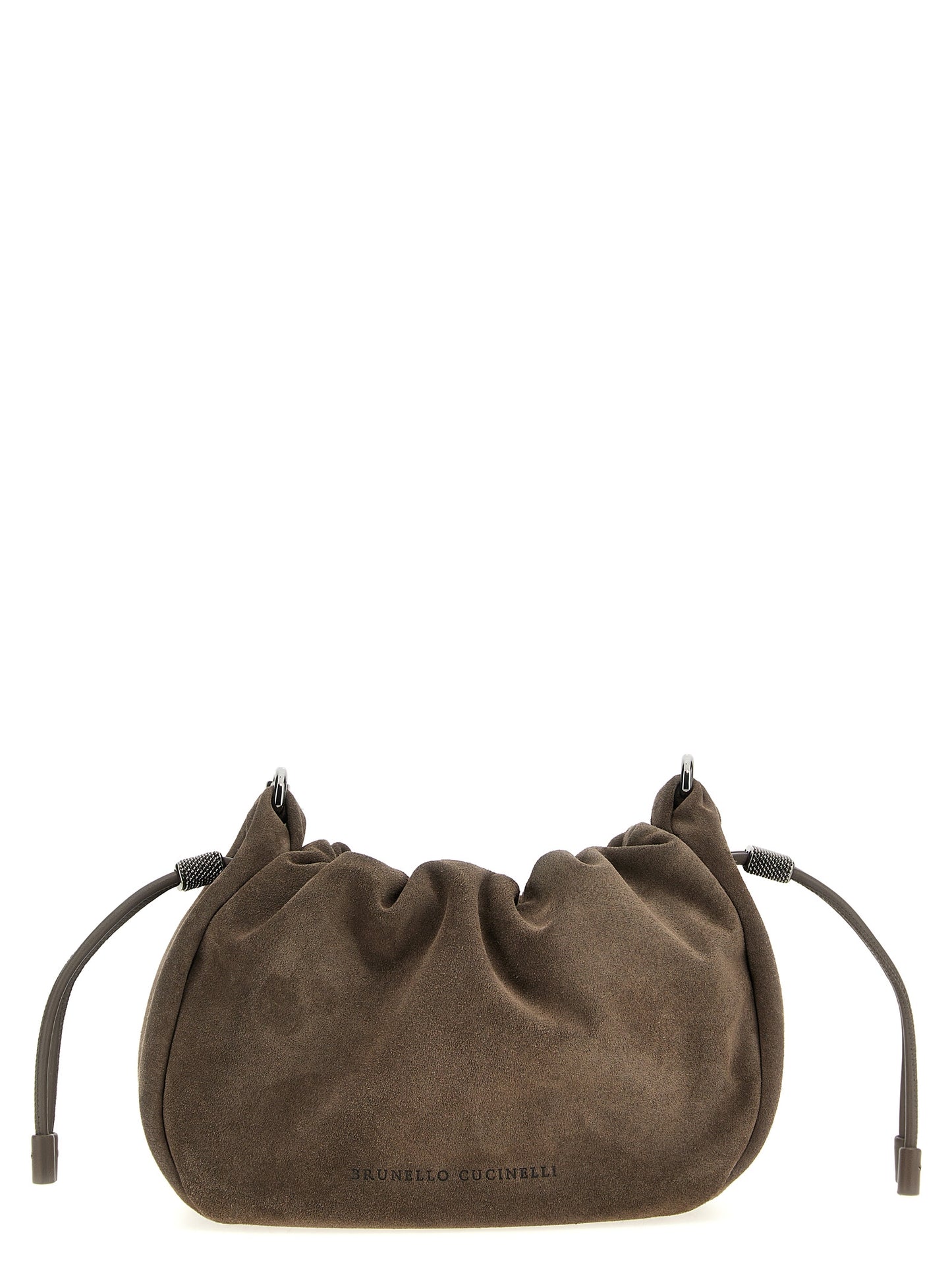 Brunello Cucinelli Sac bandoulière en veau marron