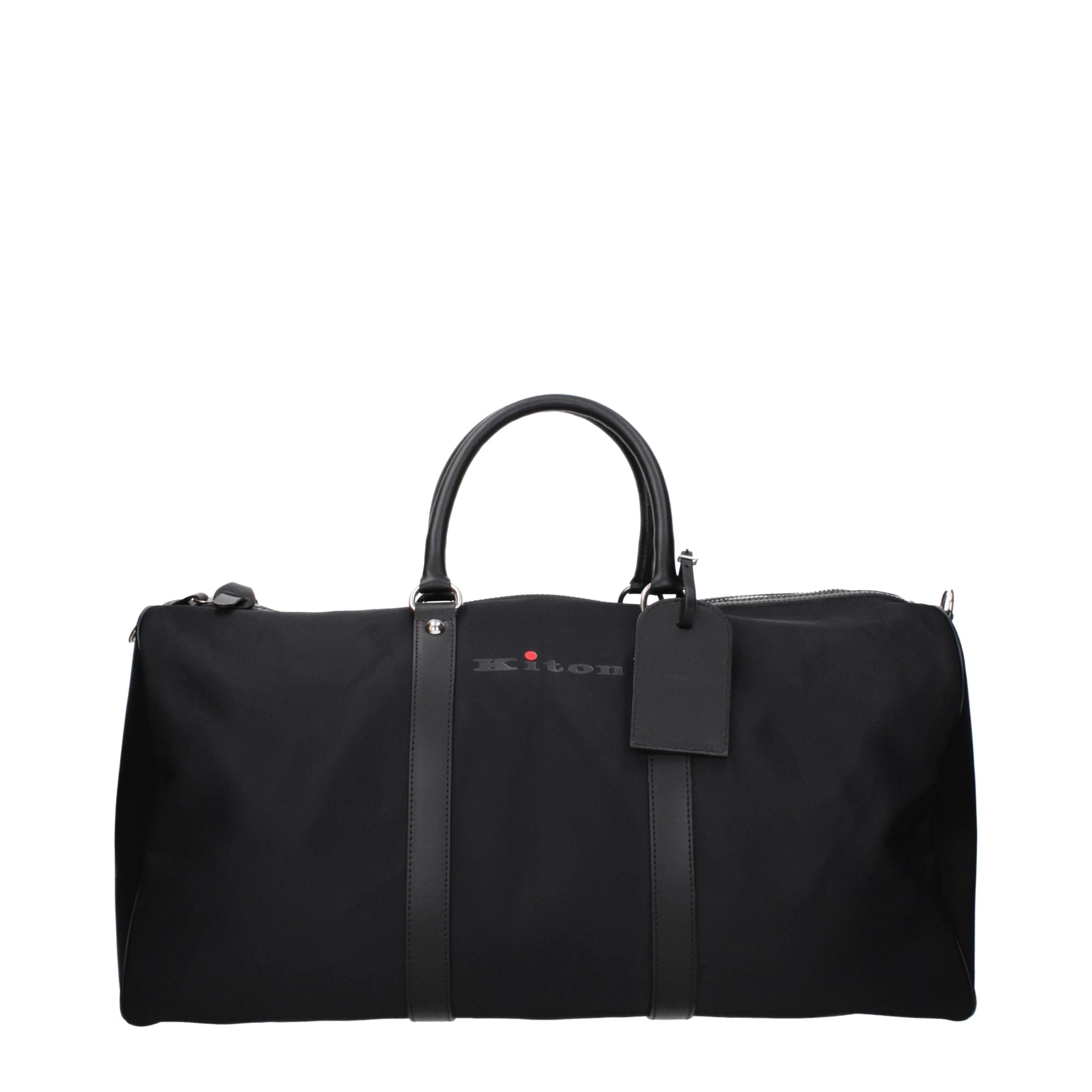 Kiton Black Nylon Luggage and Travel