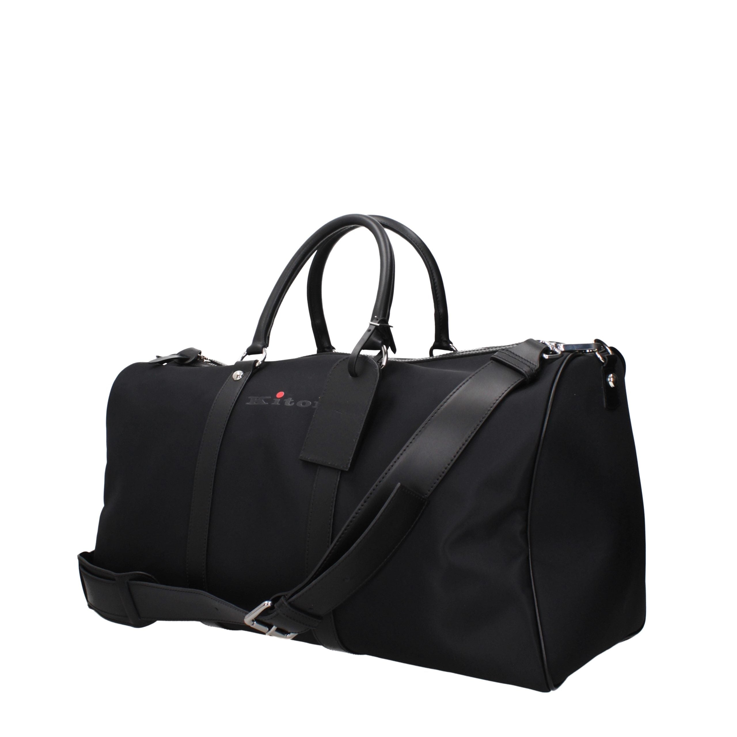 Kiton Black Nylon Luggage and Travel