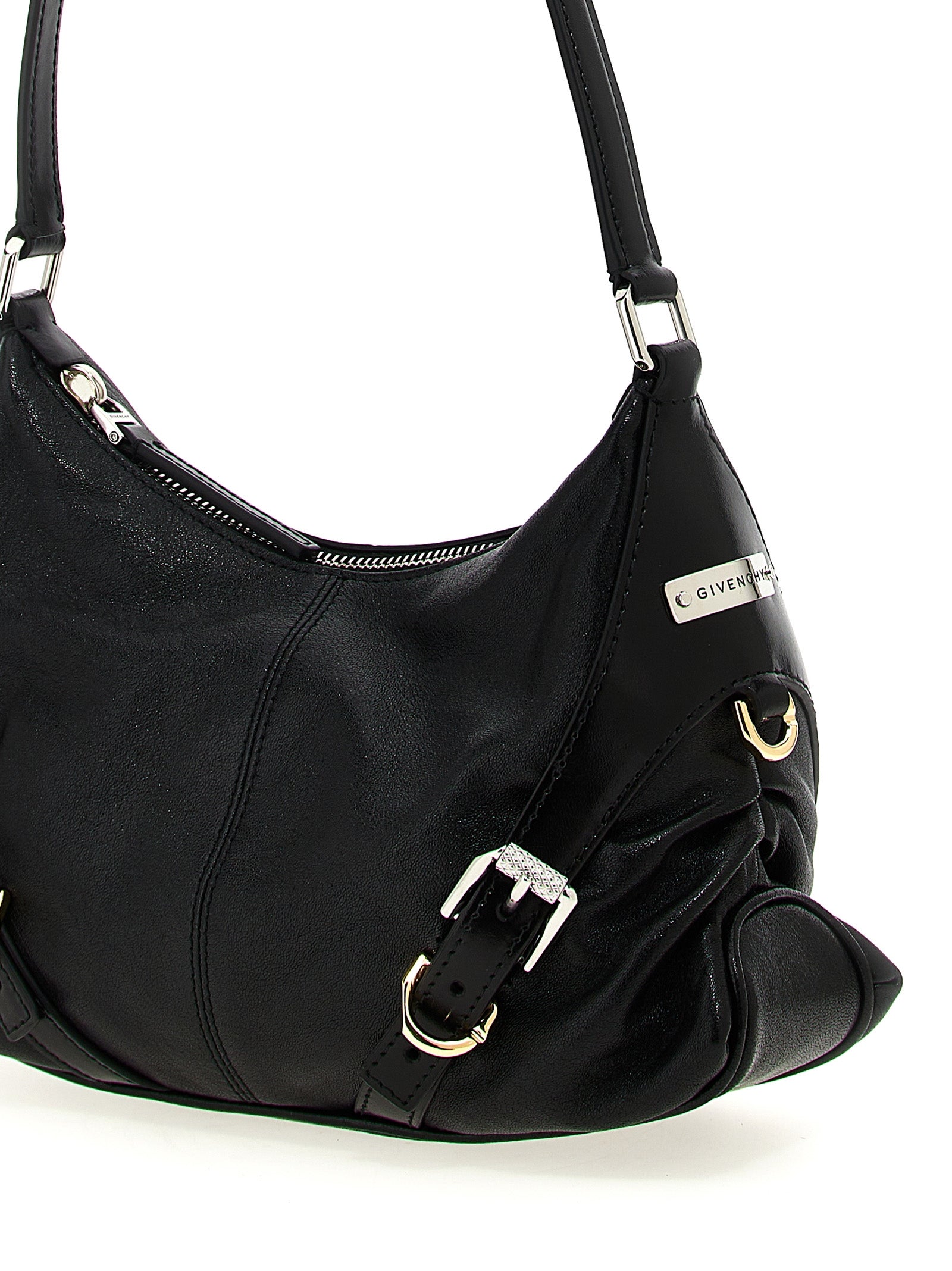 Givenchy Zwarte Lamsleren Schoudertas
