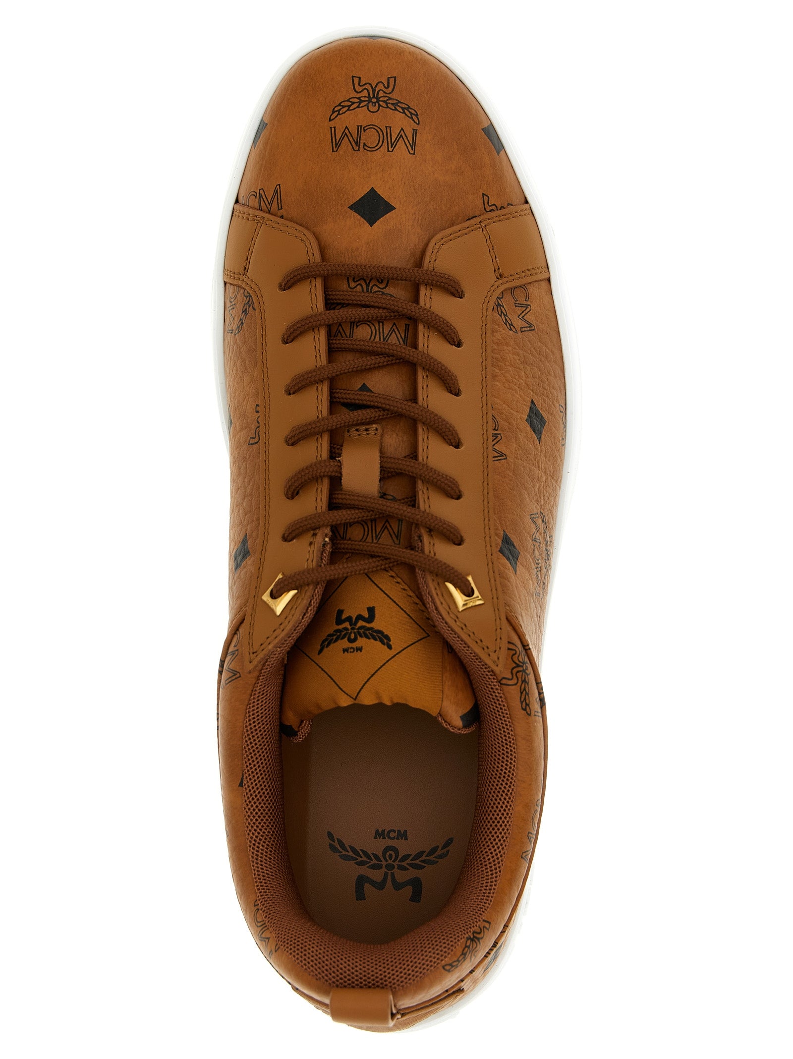 MCM Bruine Lage Sneakers van Polyethyleen