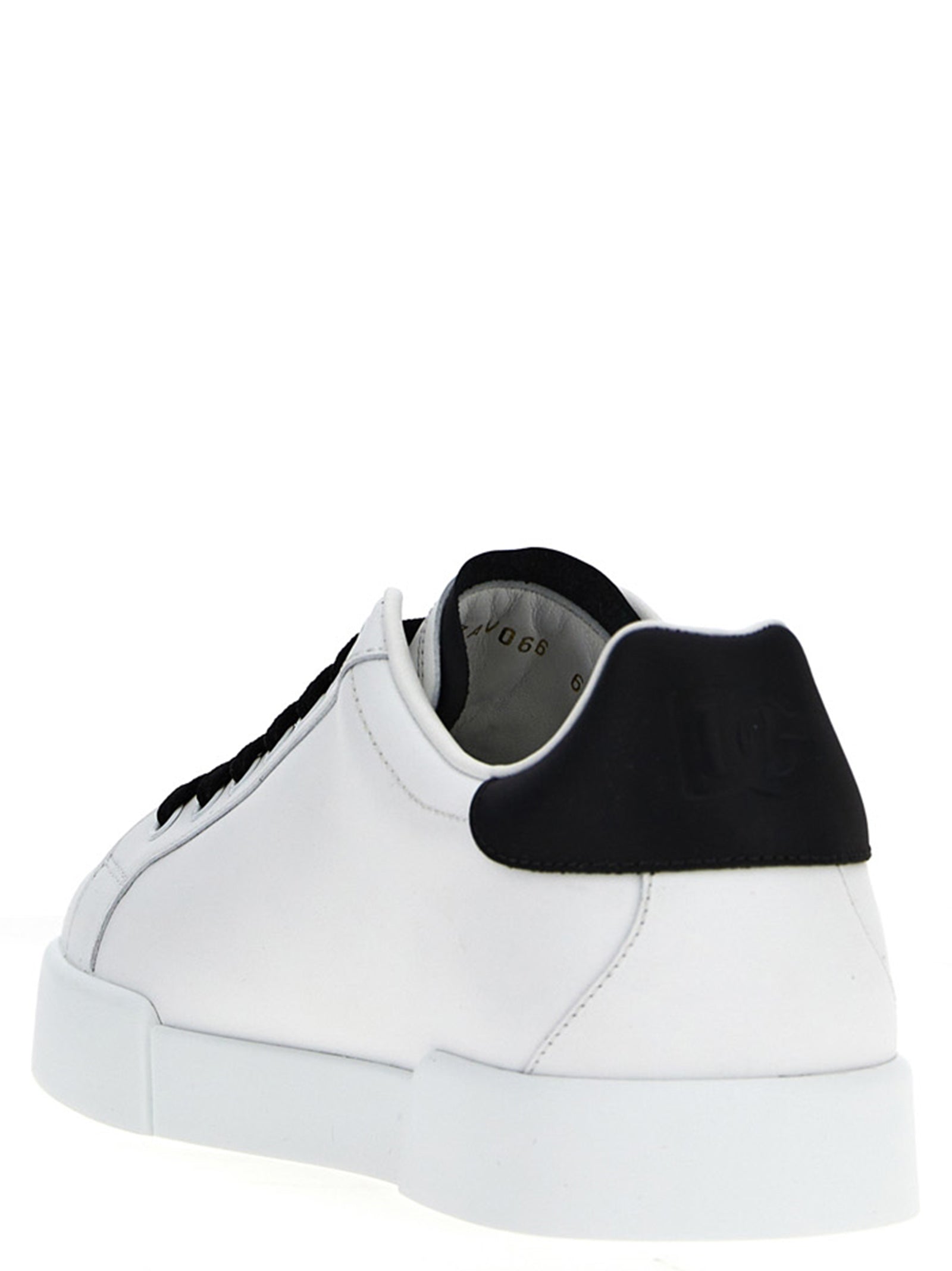 Dolce & Gabbana Tweekleurige Kalfsleren Lage Sneakers