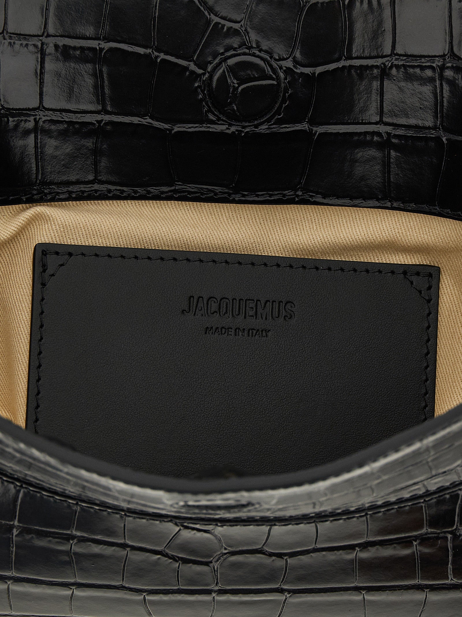 Jacquemus Schoudertas van zwart kalfsleer