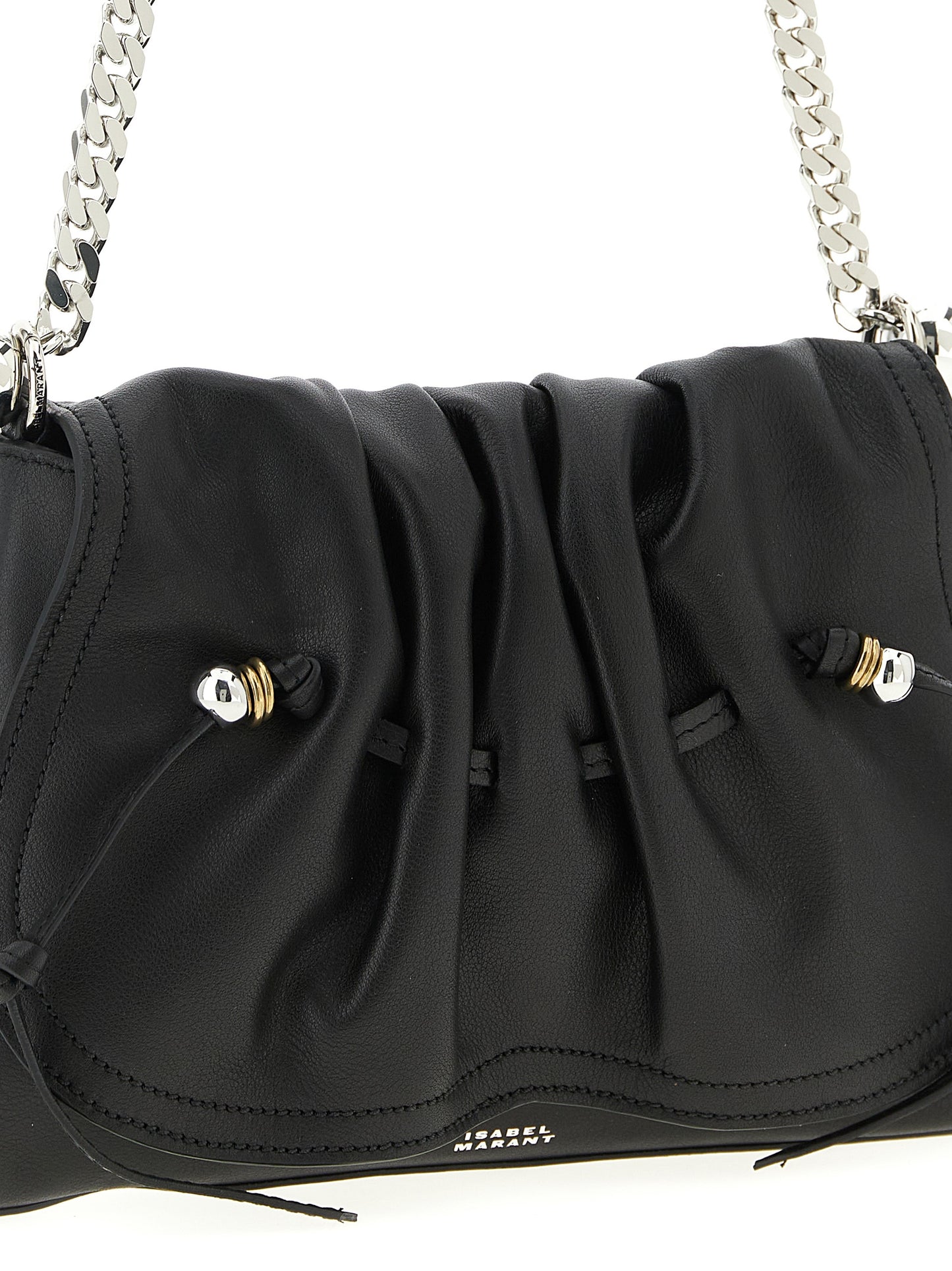 Isabel Marant Black Calfskin Shoulder Bag