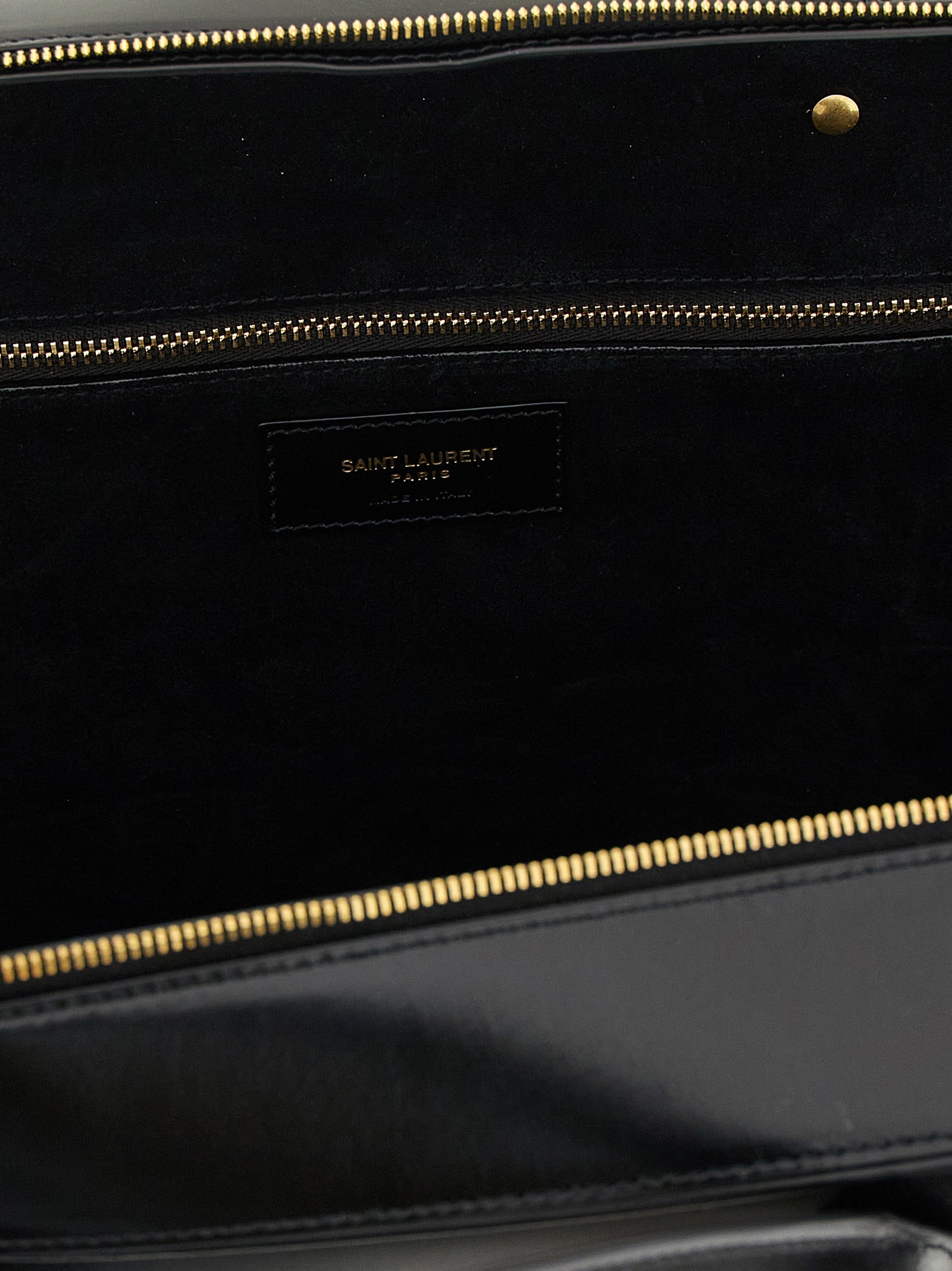Zwarte kalfslederen schoudertas van Saint Laurent
