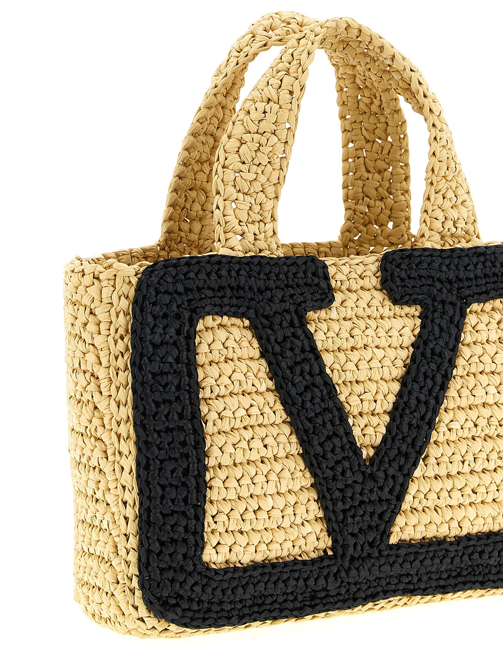 Valentino Garavani Zwarte Viscose Tote Bag