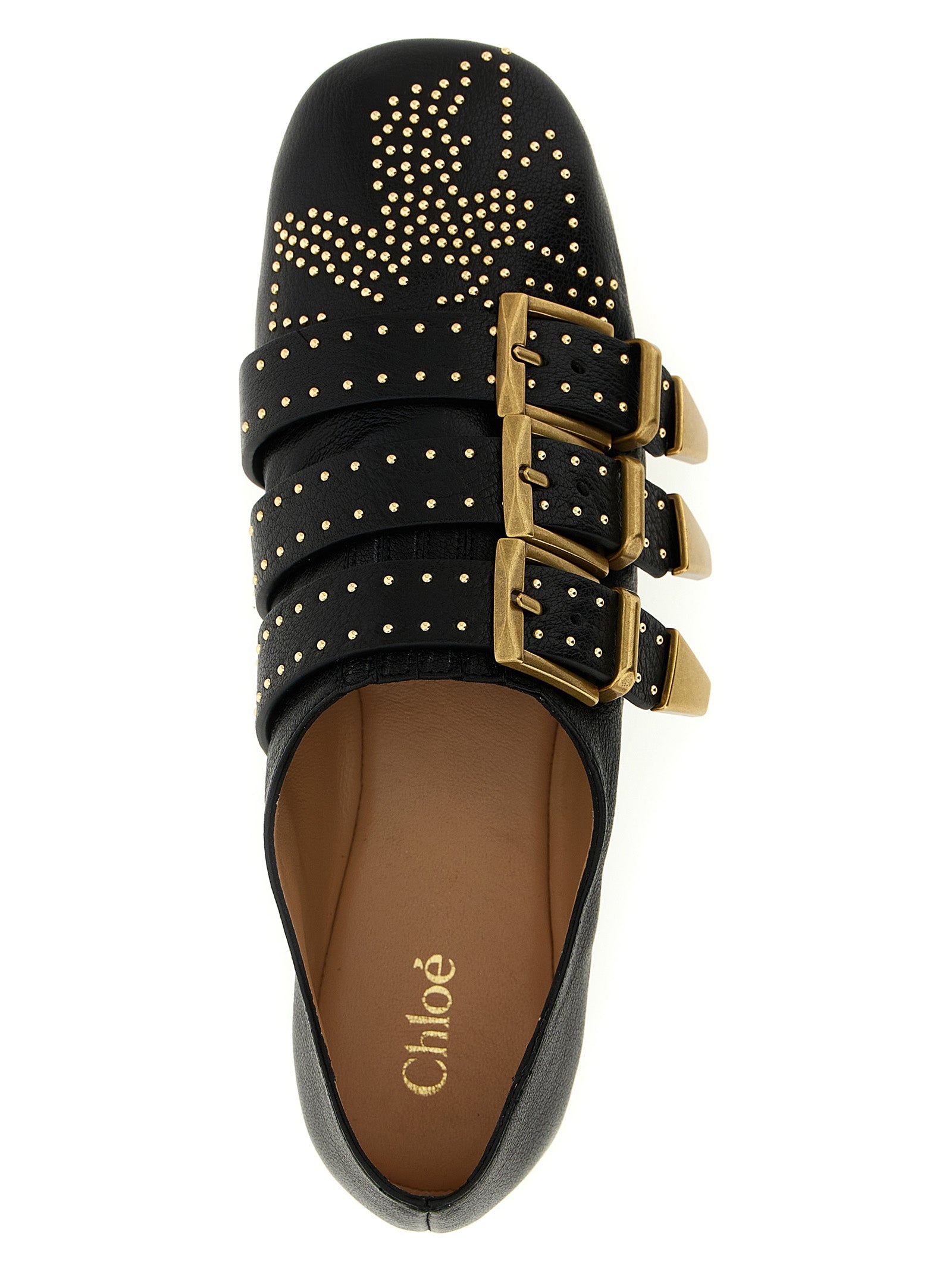 Chloé Black Lambskin Ballet Flats