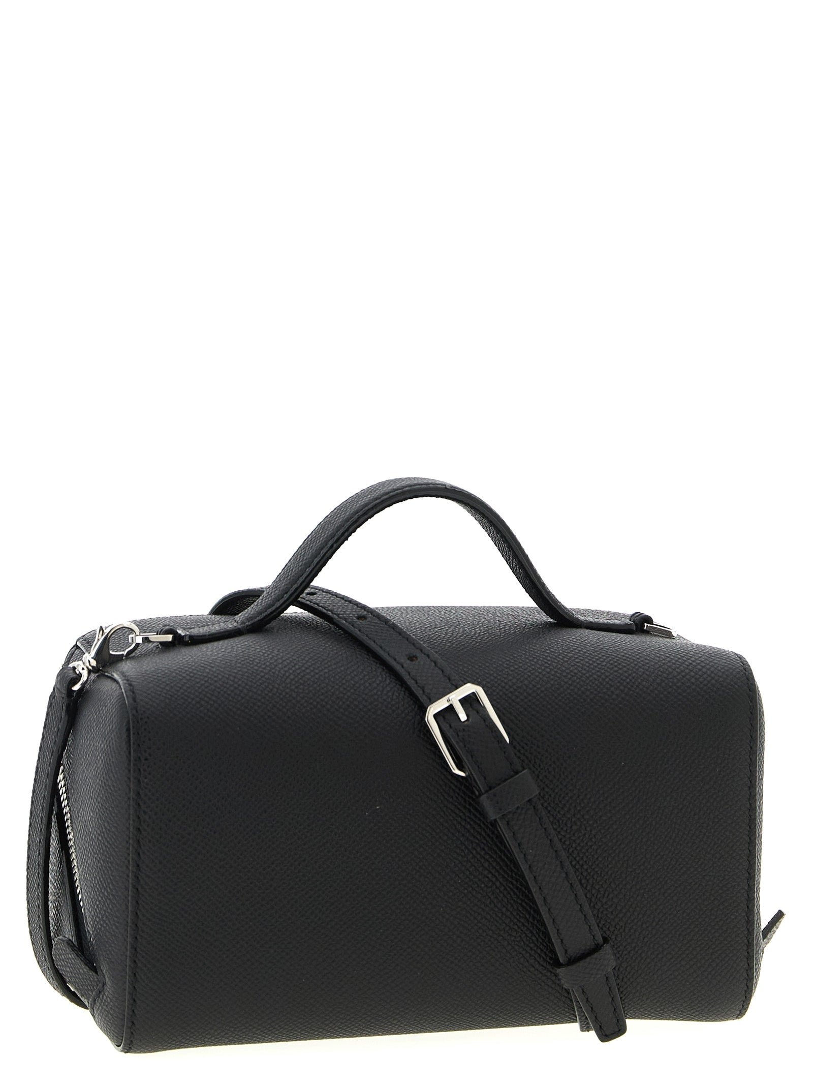 Valextra Black Calfskin Crossbody Bag