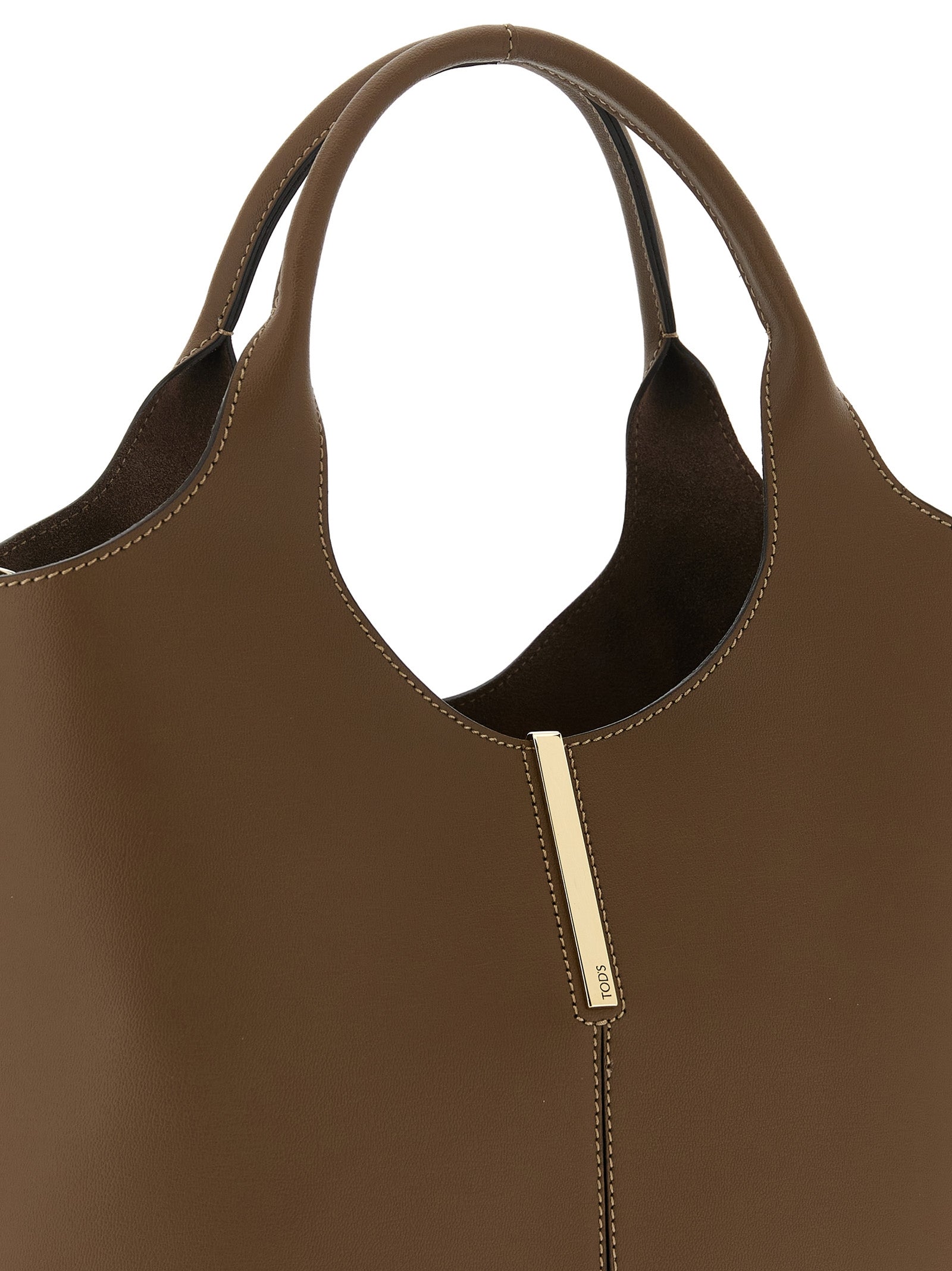 Tod's Bruine Kalfsleren Handtas