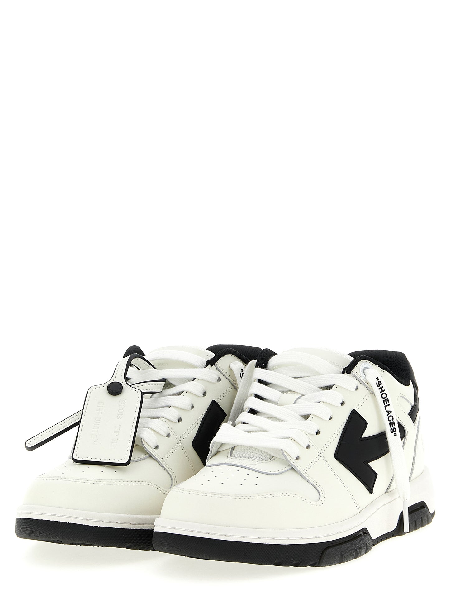 Off-White Bicolor Calfskin Low Top Sneakers